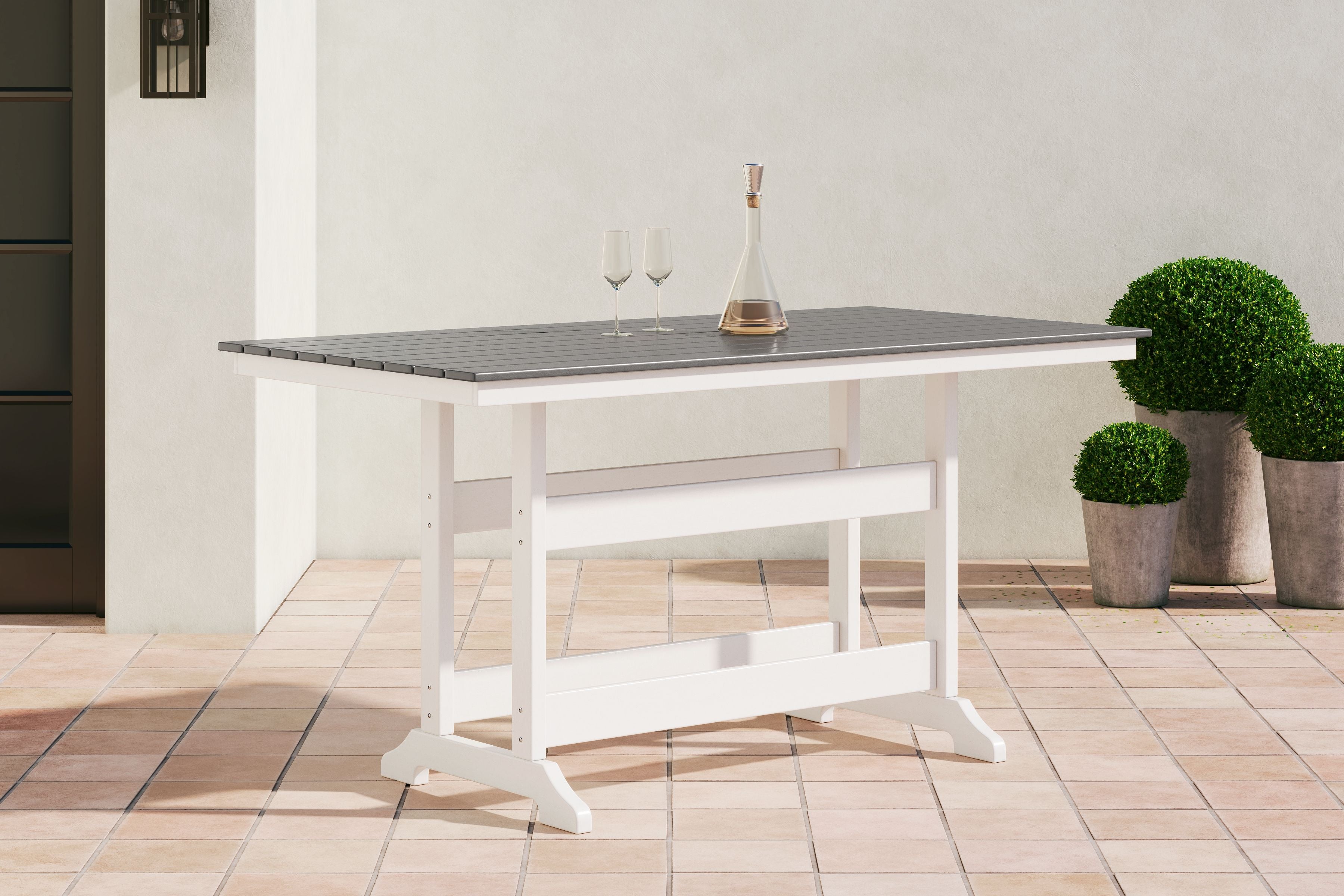 Transville - Counter Table W/Umb Opt - Image 2