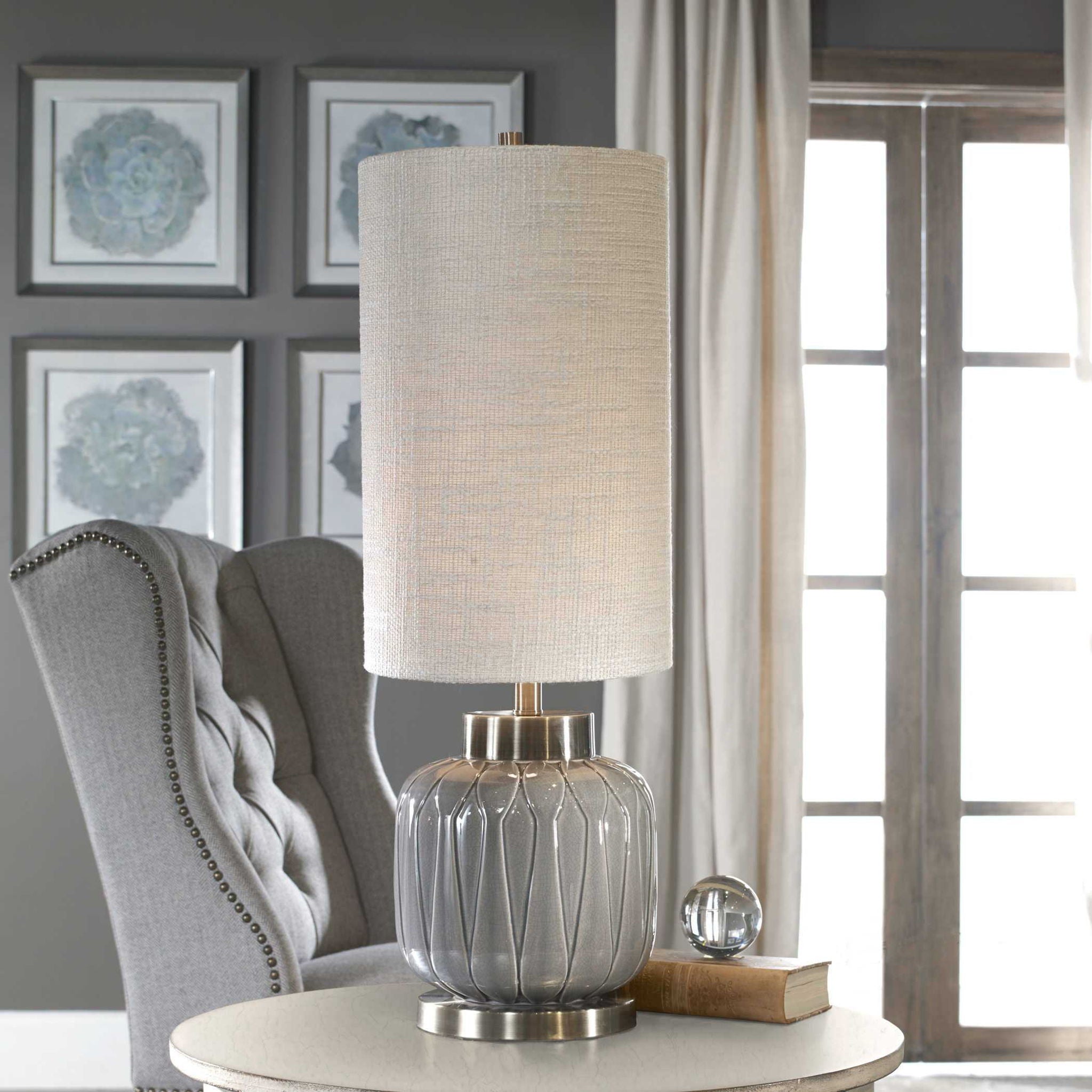 Zahlia - Ceramic Lamp - Aged Gray - Image 2