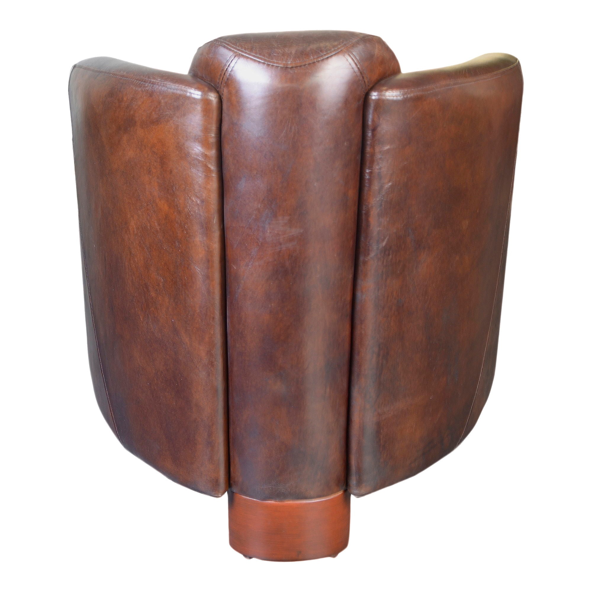 Salzburg - Club Chair - Dark Brown Leather - Image 2
