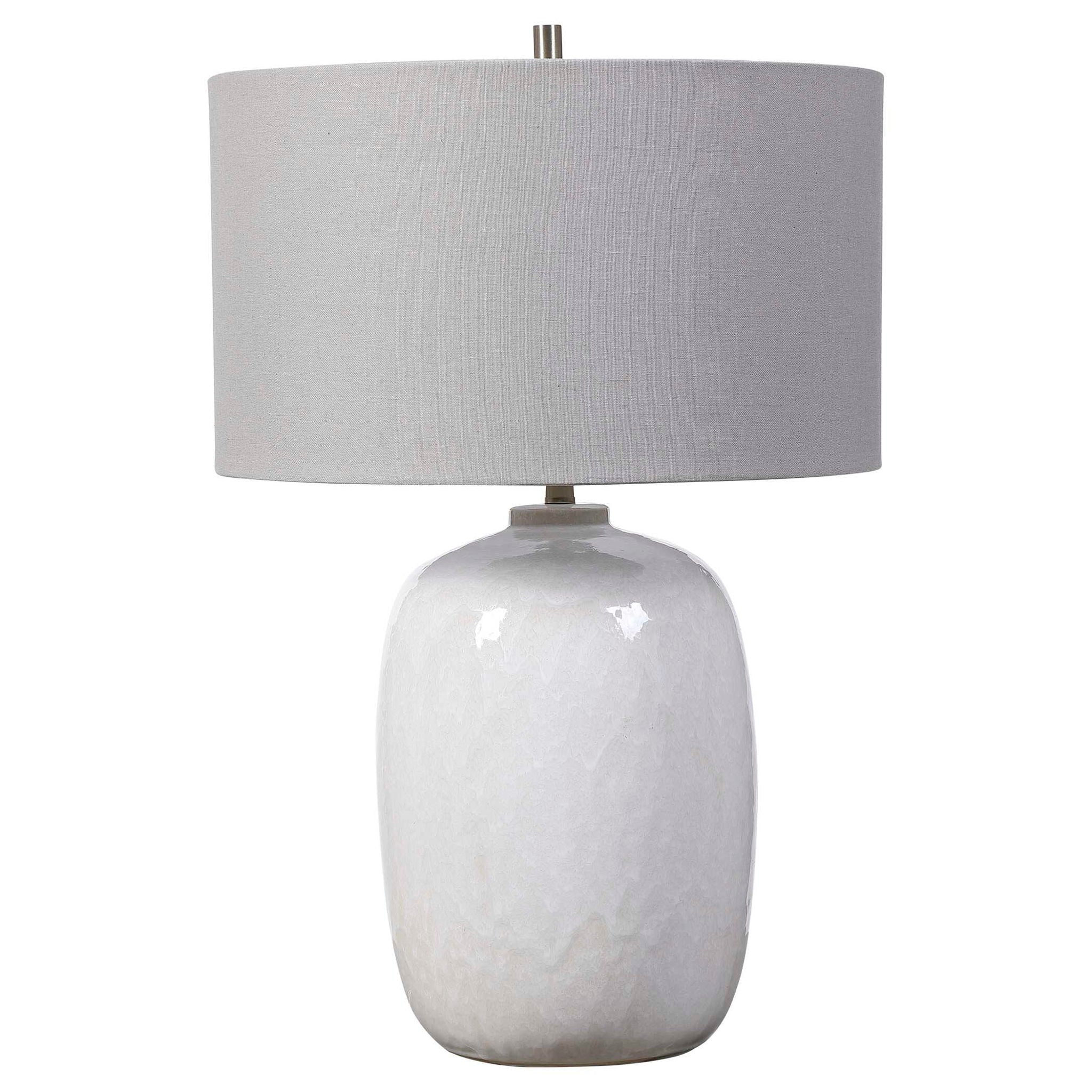 Winterscape - Glaze Table Lamp - White - Image 2