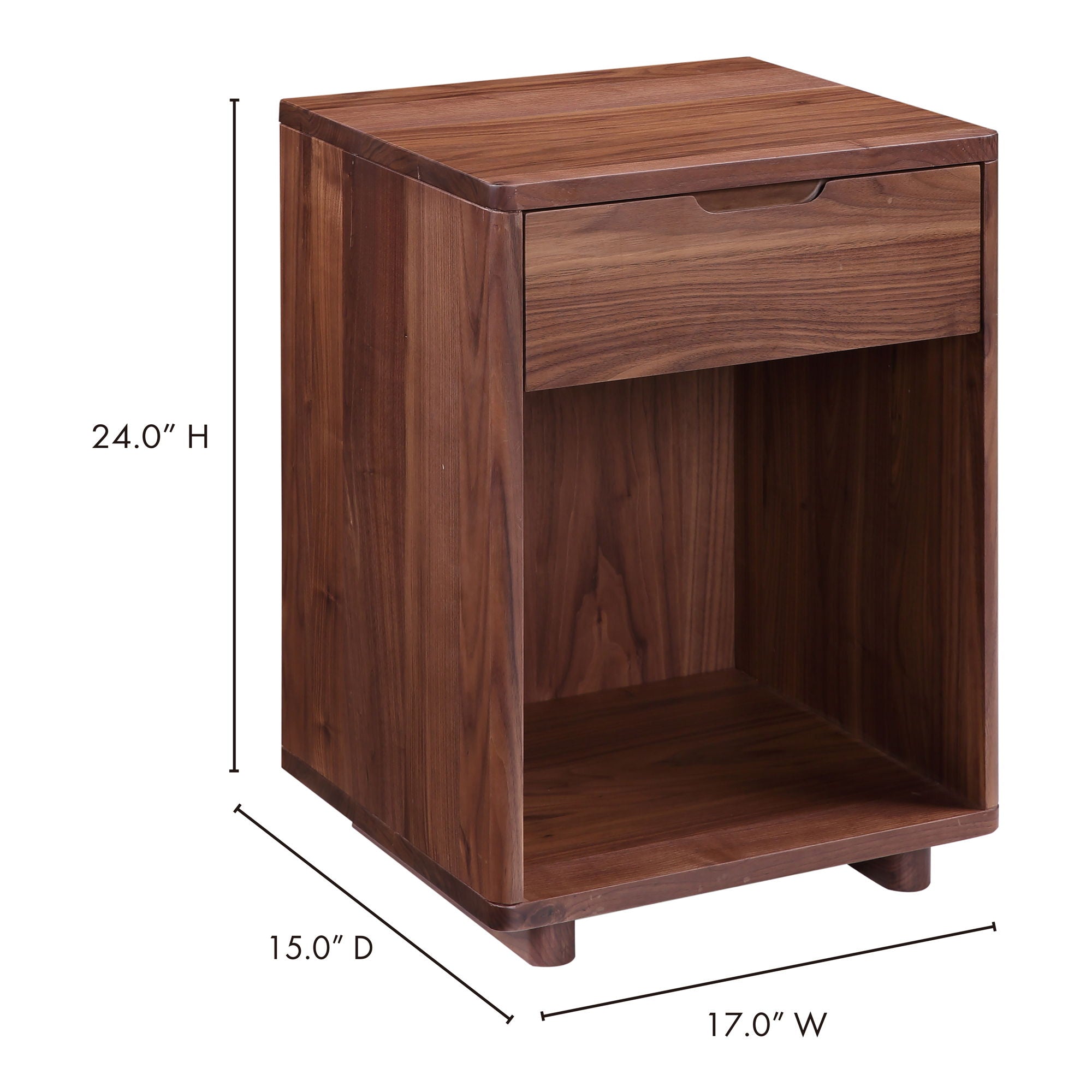 Osamu - Nightstand - Dark Brown - Image 2