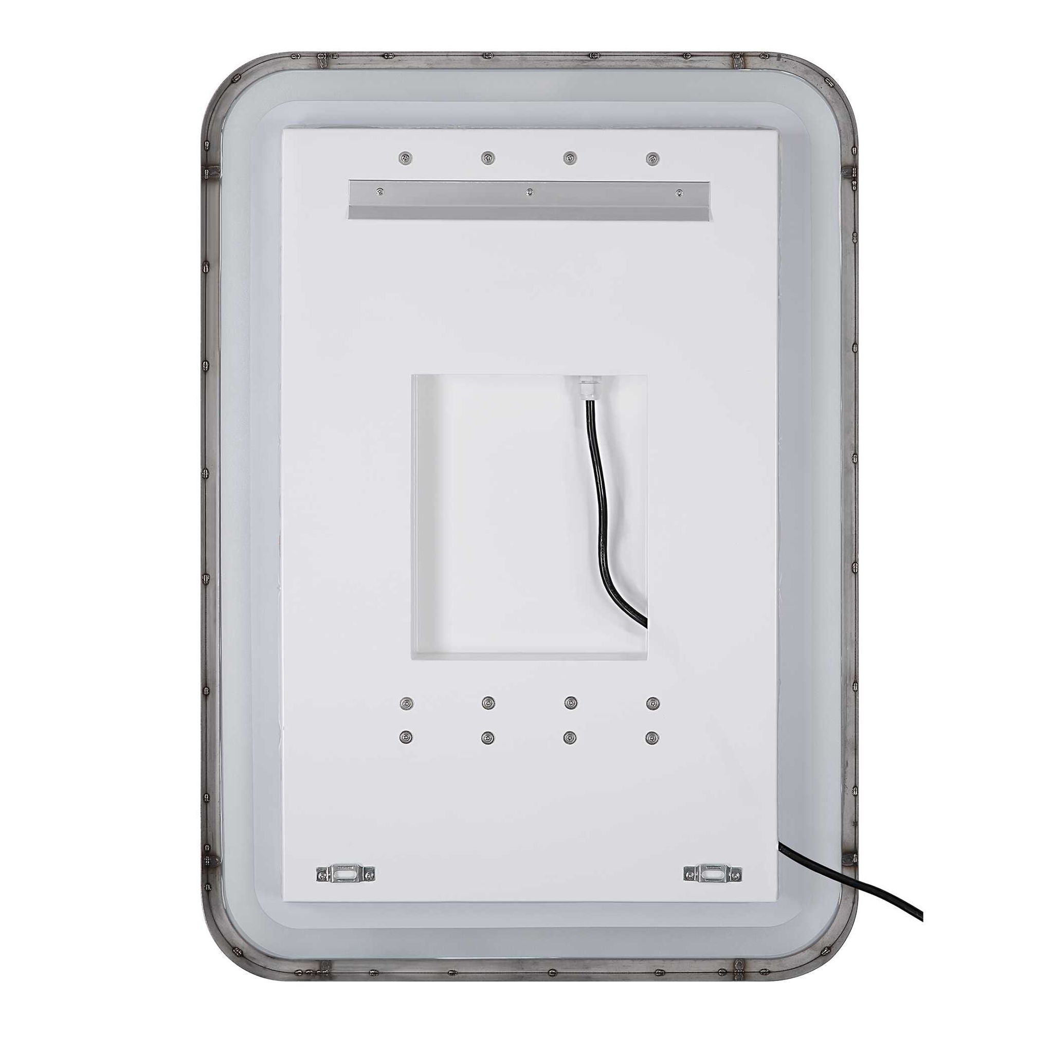 Crofton - Lighted Large Mirror - Black - Image 2