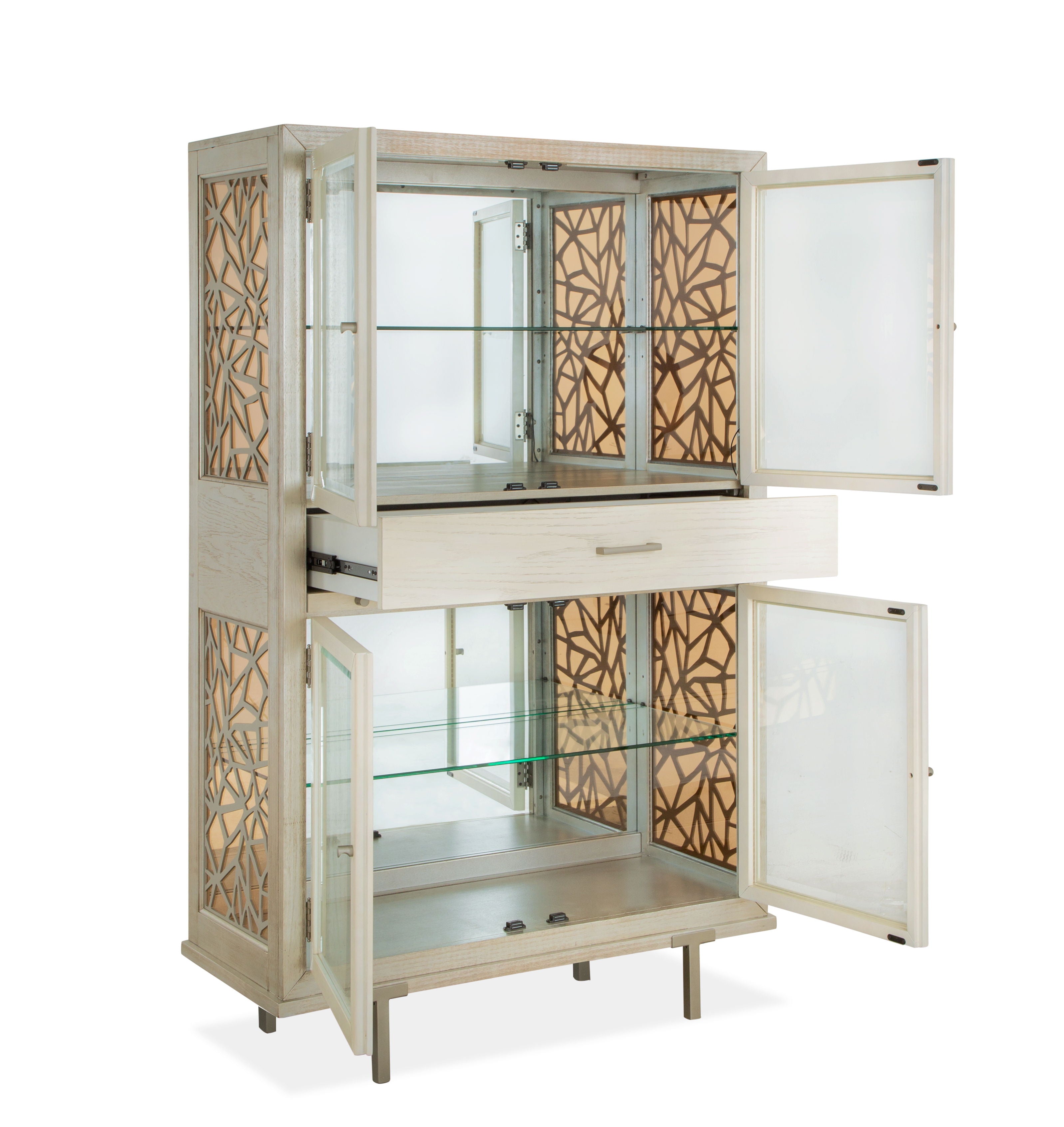 Lenox - Display Cabinet - Warm Silver - Image 2