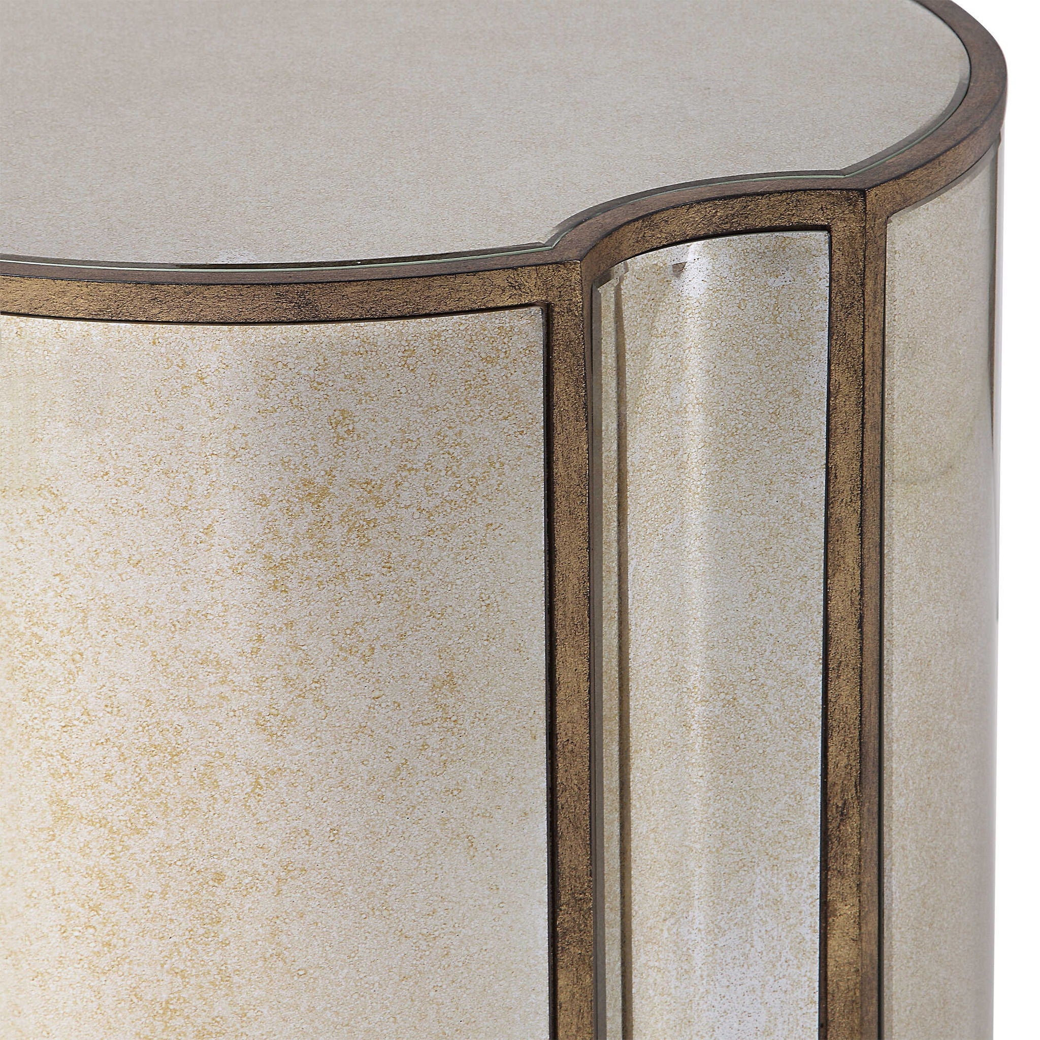 Harlow - Mirrored Accent Table - Gold - Image 2