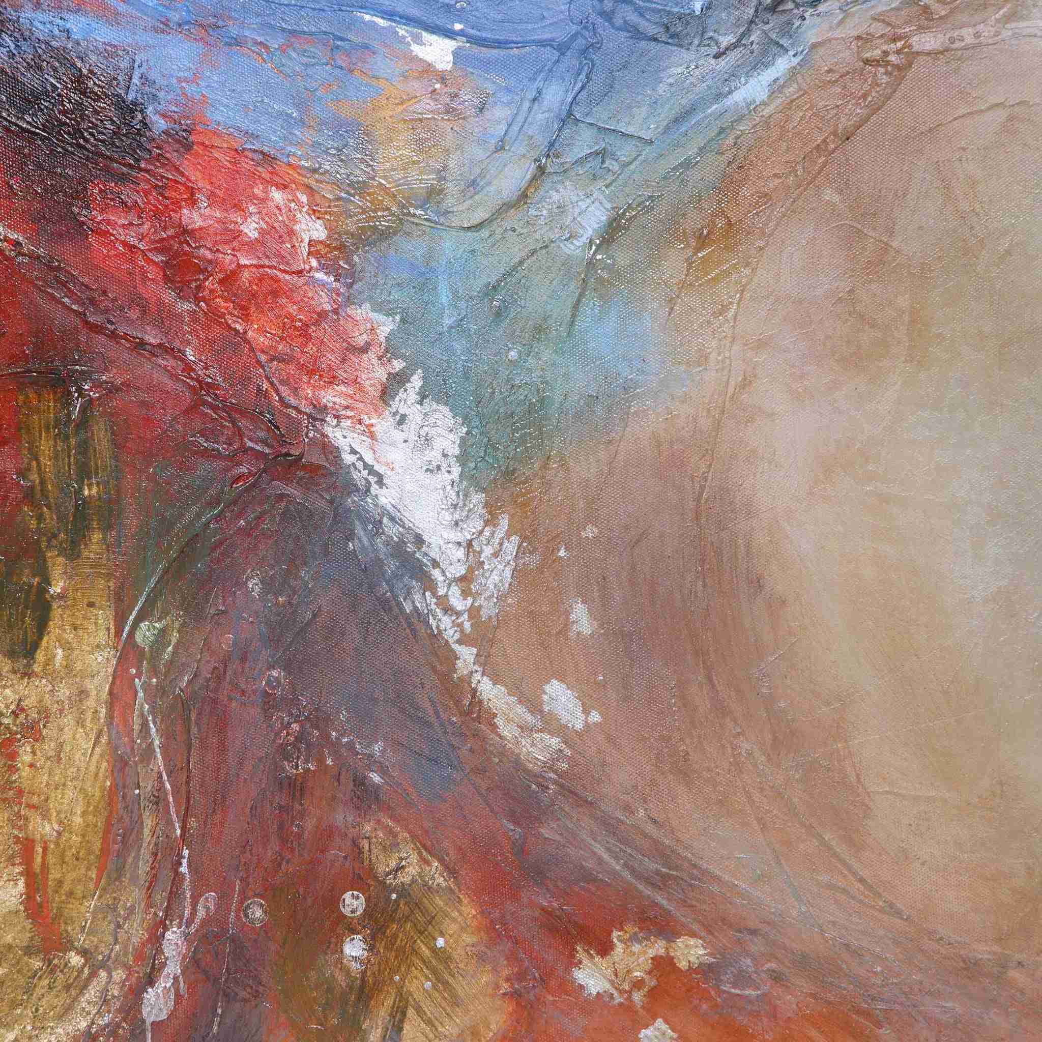 Summer Sunset - Abstract Art - Red - Image 2