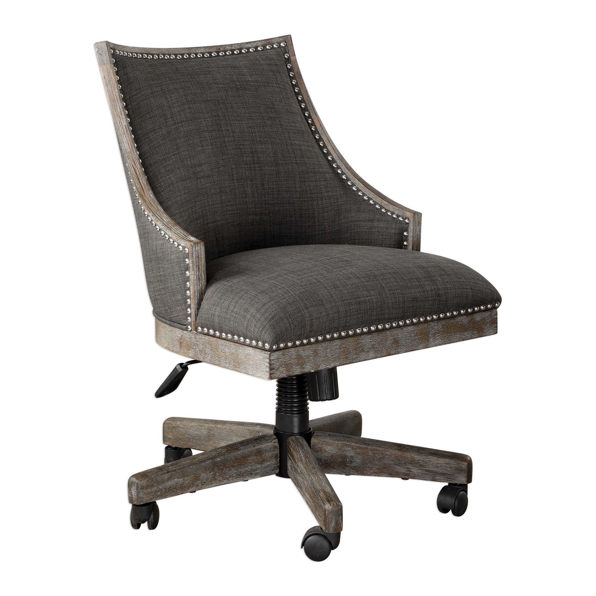 Aidrian - Desk Chair - Charcoal - Image 2