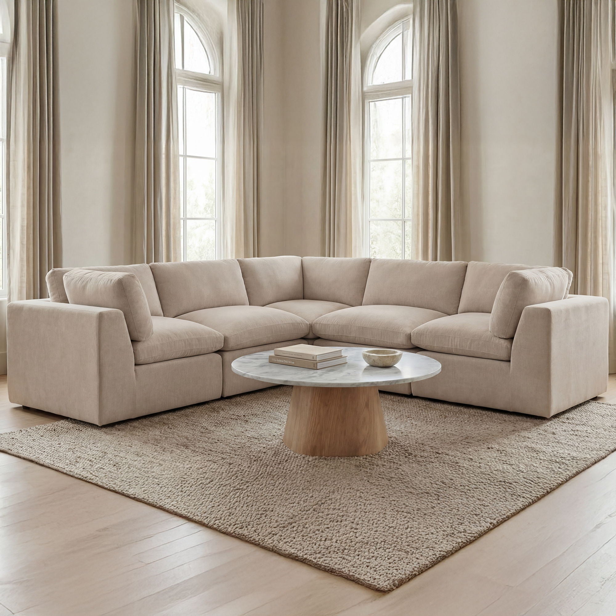 Cates - Corner Chair - Pebble - Image 2