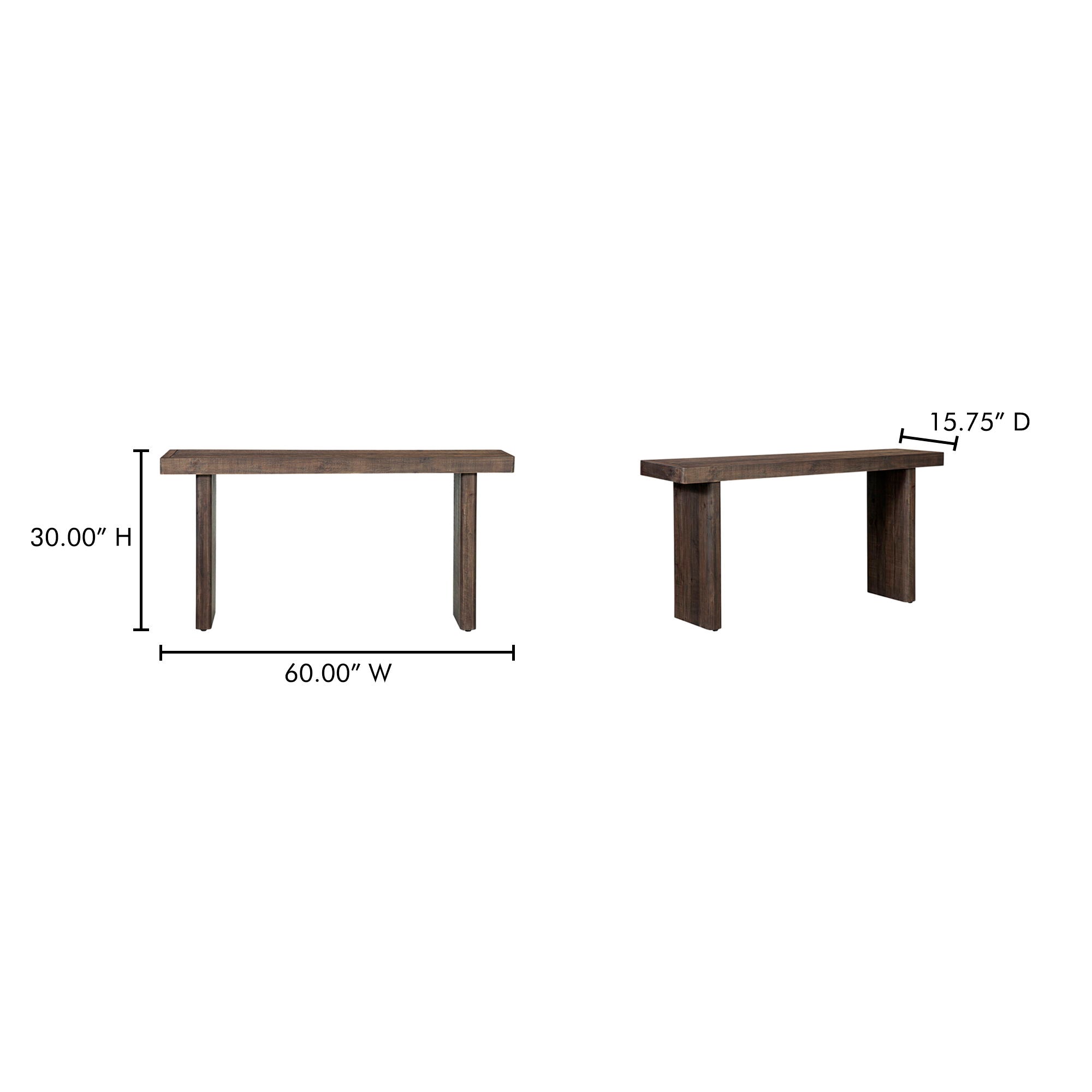 Monterey - Console Table - Rustic Blonde - Image 2