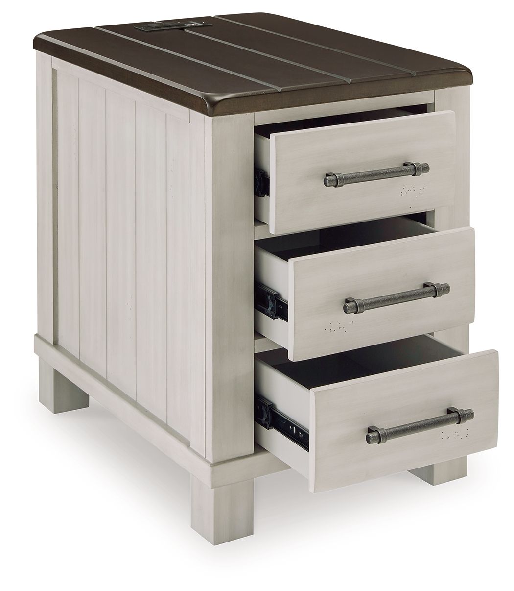 Darborn - Chair Side End Table - Gray / Brown - Image 2