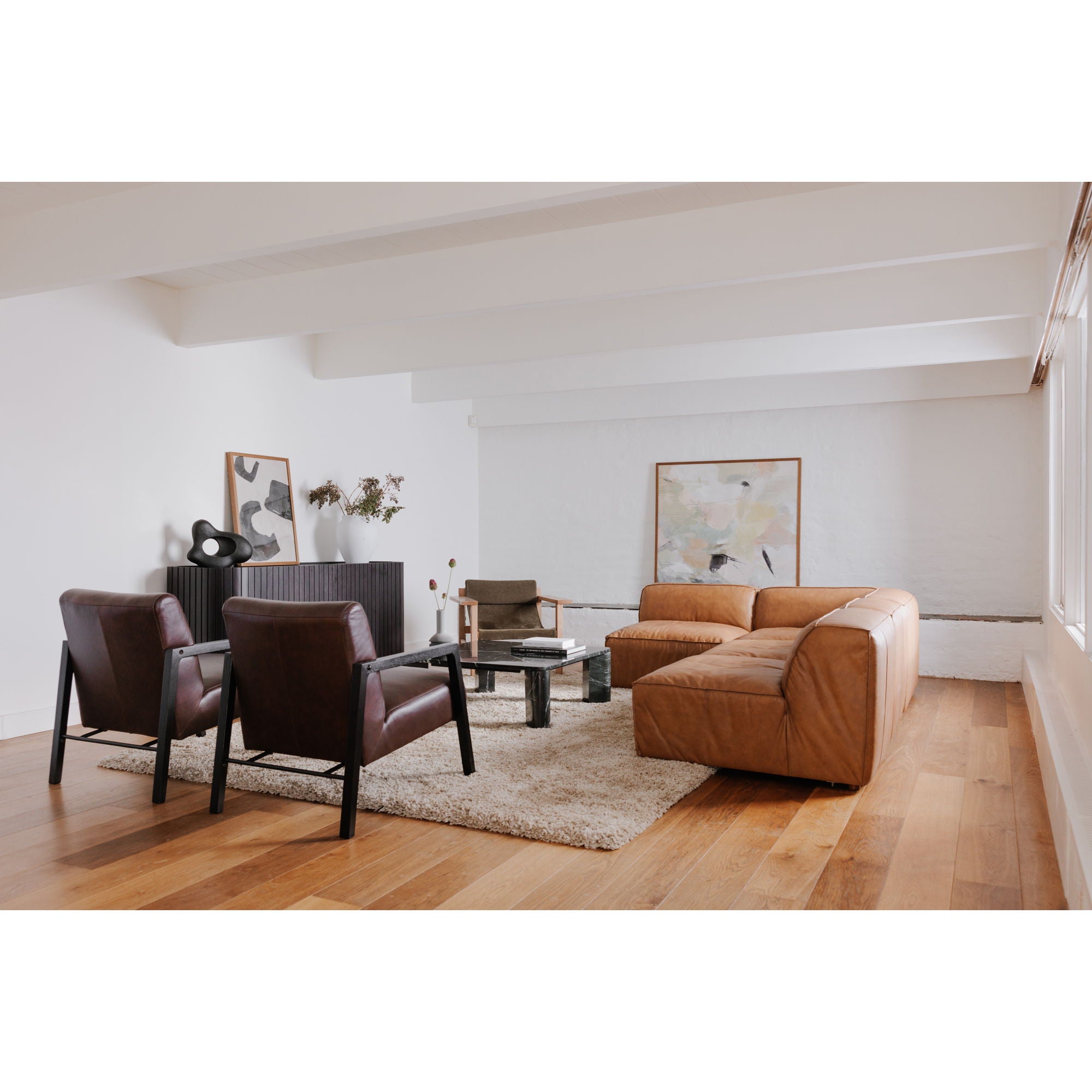 Form - Leather Slipper Chair - Sonoran Tan - Image 2