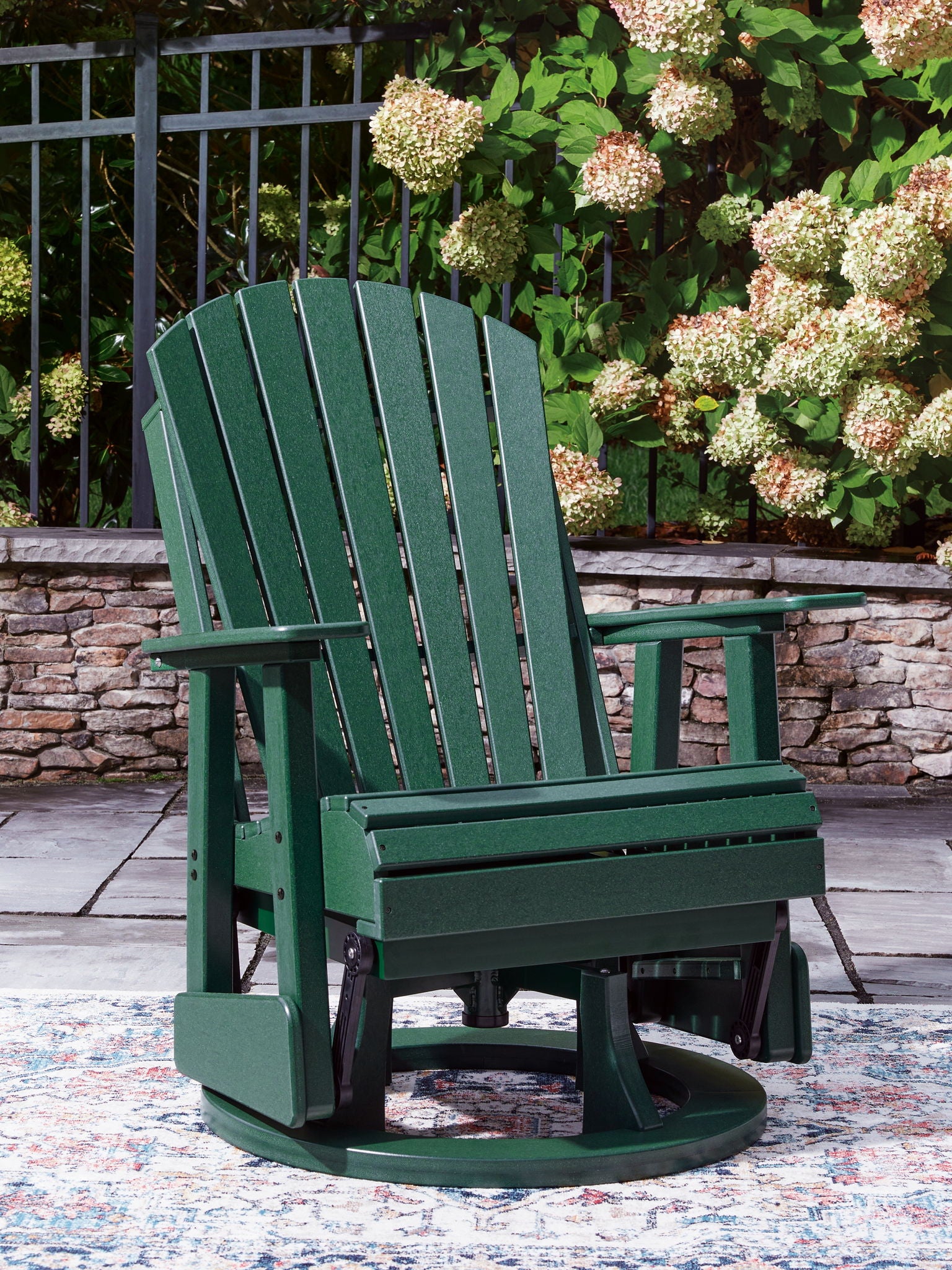 Shell Beach - Swivel Glider Chair - Green - Image 2