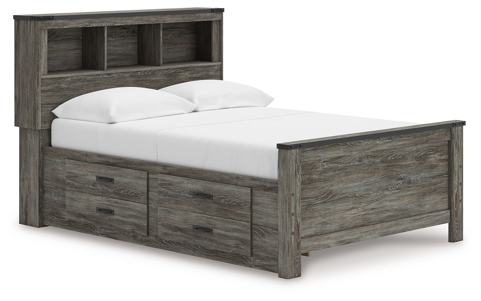 Frandern - Bookcase Panel Bedroom Set With Storage - Image 2