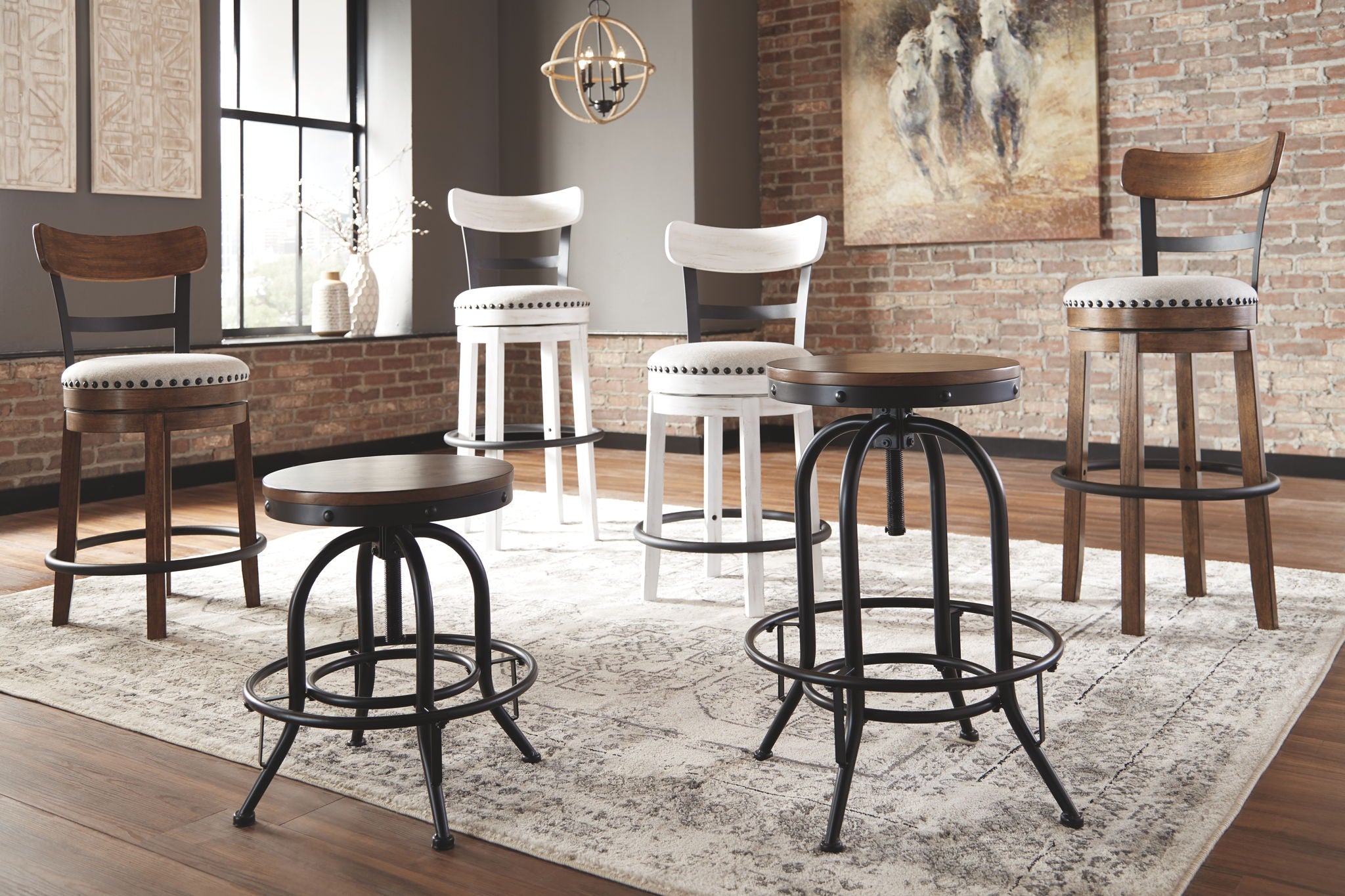 Valebeck - Swivel Barstool (Set of 2) - Image 2