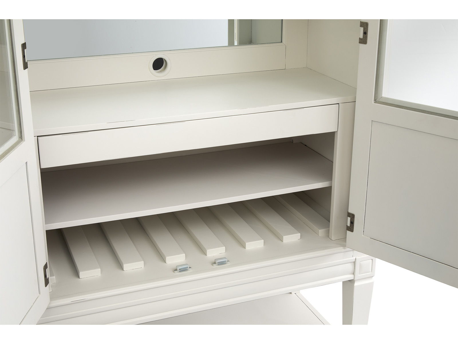 Willowbrook - Display Cabinet - Egg Shell White - Image 2