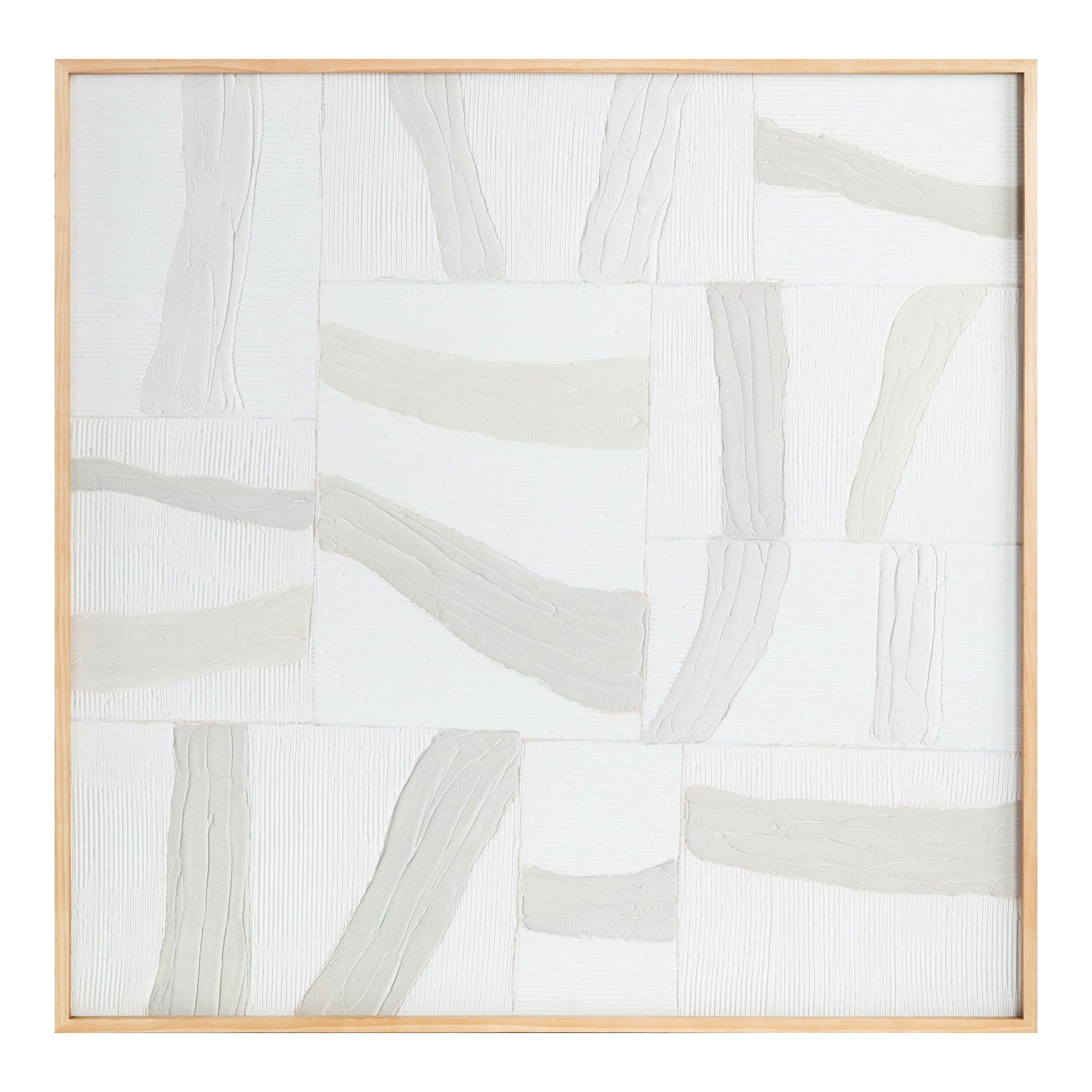 Configured – Framed Painting – White