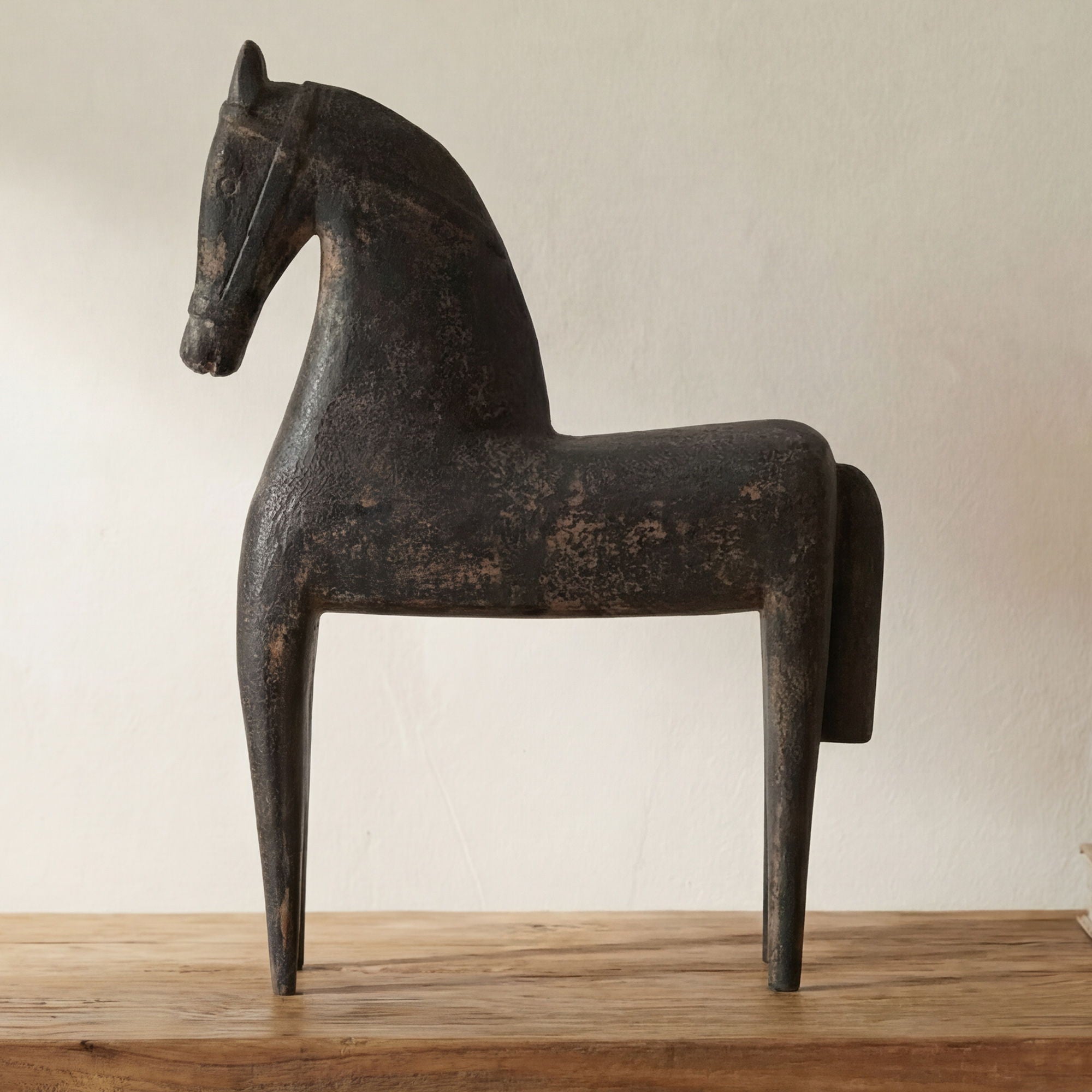 Gallant - Wooden Sculpture - Black - Image 2