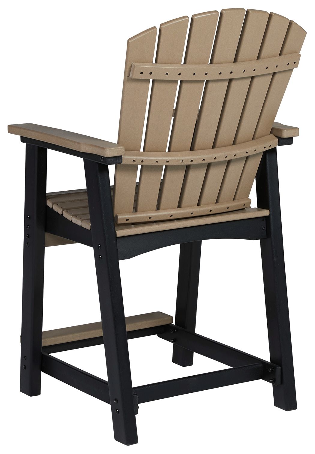 Fairen Trail - Barstool (Set of 2) - Black / Driftwood - Image 2