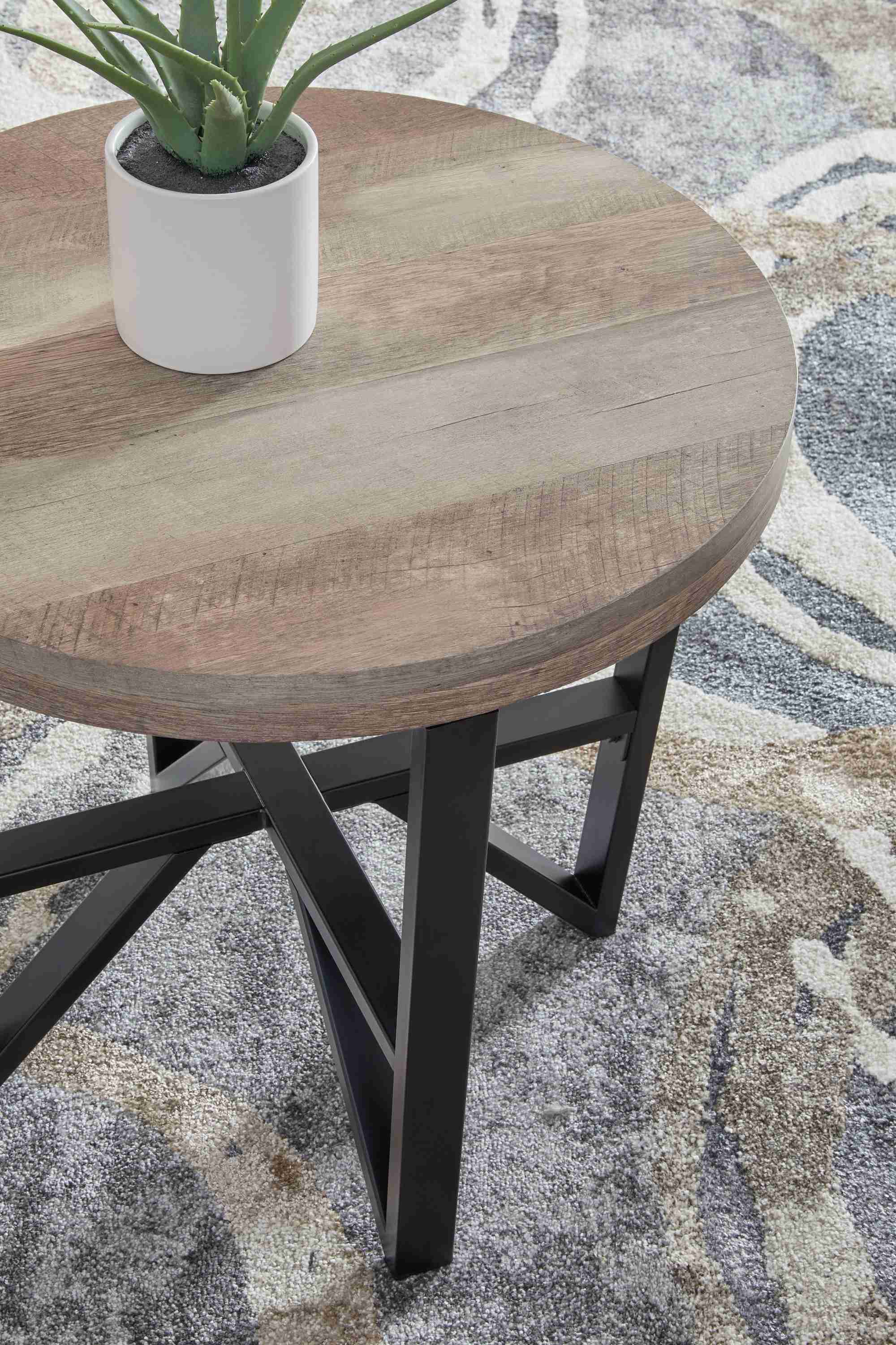 Deanlee - Occasional Table Set (Set of 3) - Grayish Brown / Black - Image 2