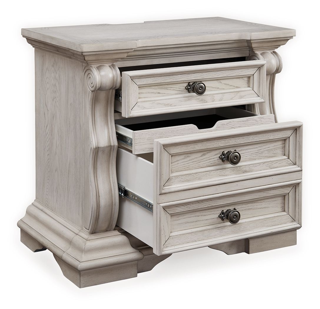 Bruchandi - Three Drawer Night Stand - Antique White - Image 2