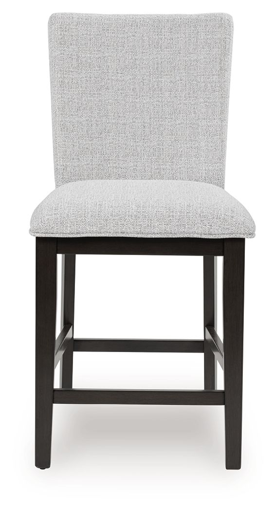 Neymorton - Upholstered Barstool (Set of 2) - Dark Grayish Brown - Image 2