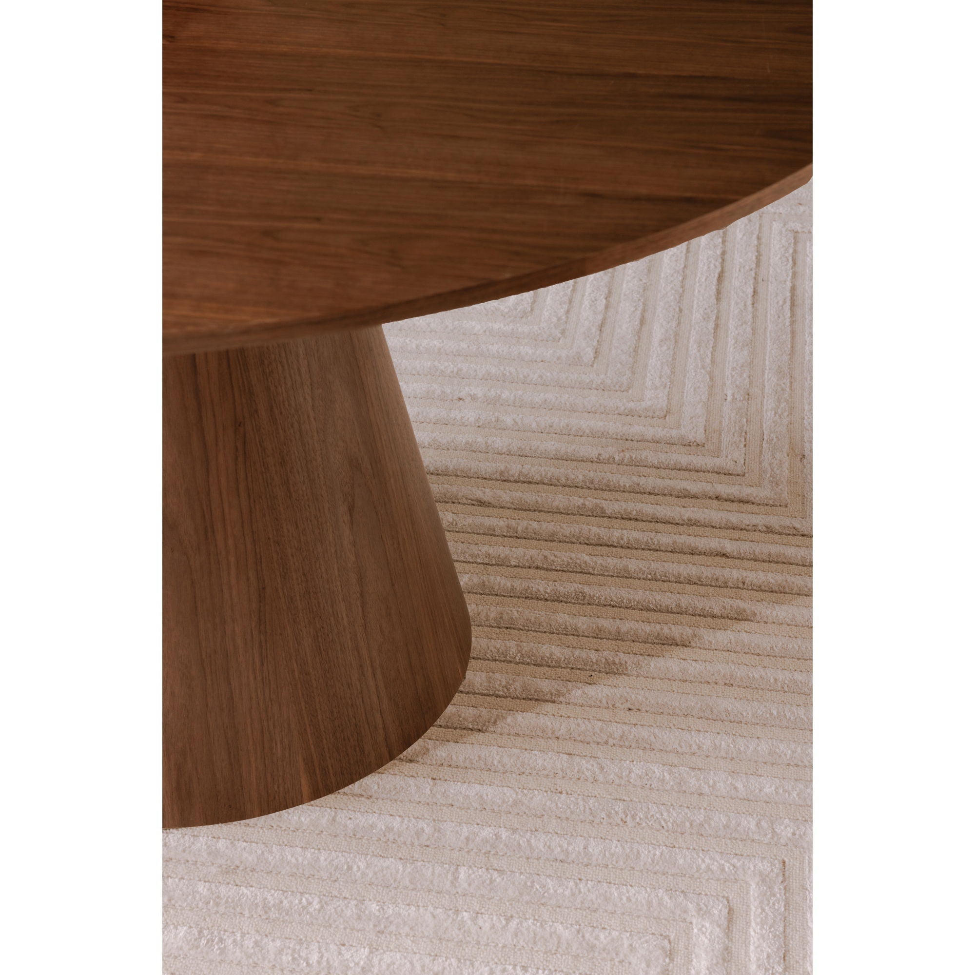 Otago - 54" Round Dining Table - Natural Walnut - Image 2