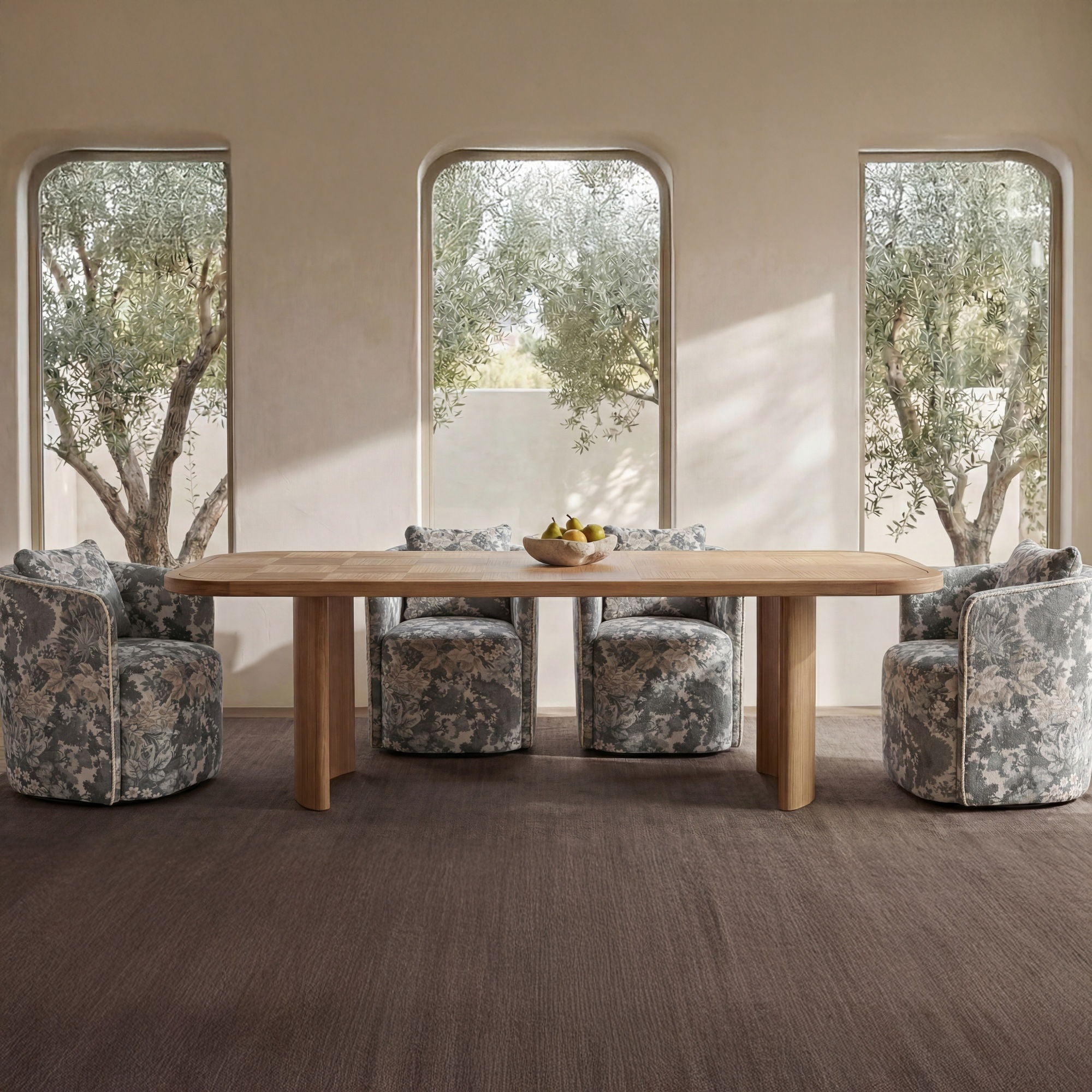Cecil – Dining Chair Tapestry – Blue / Gray