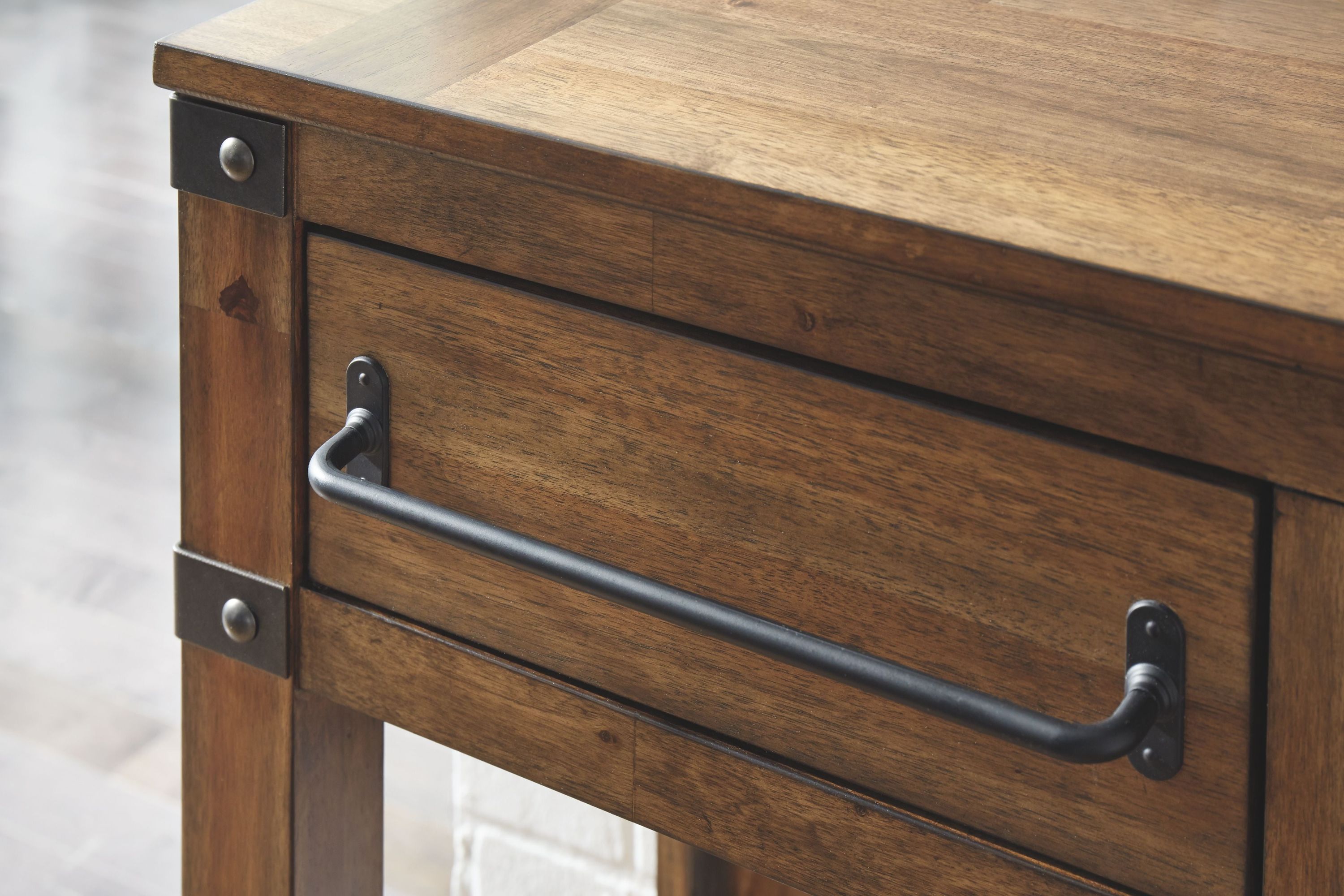 Roybeck - Accent Cabinet - Light Brown / Bronze - Image 2