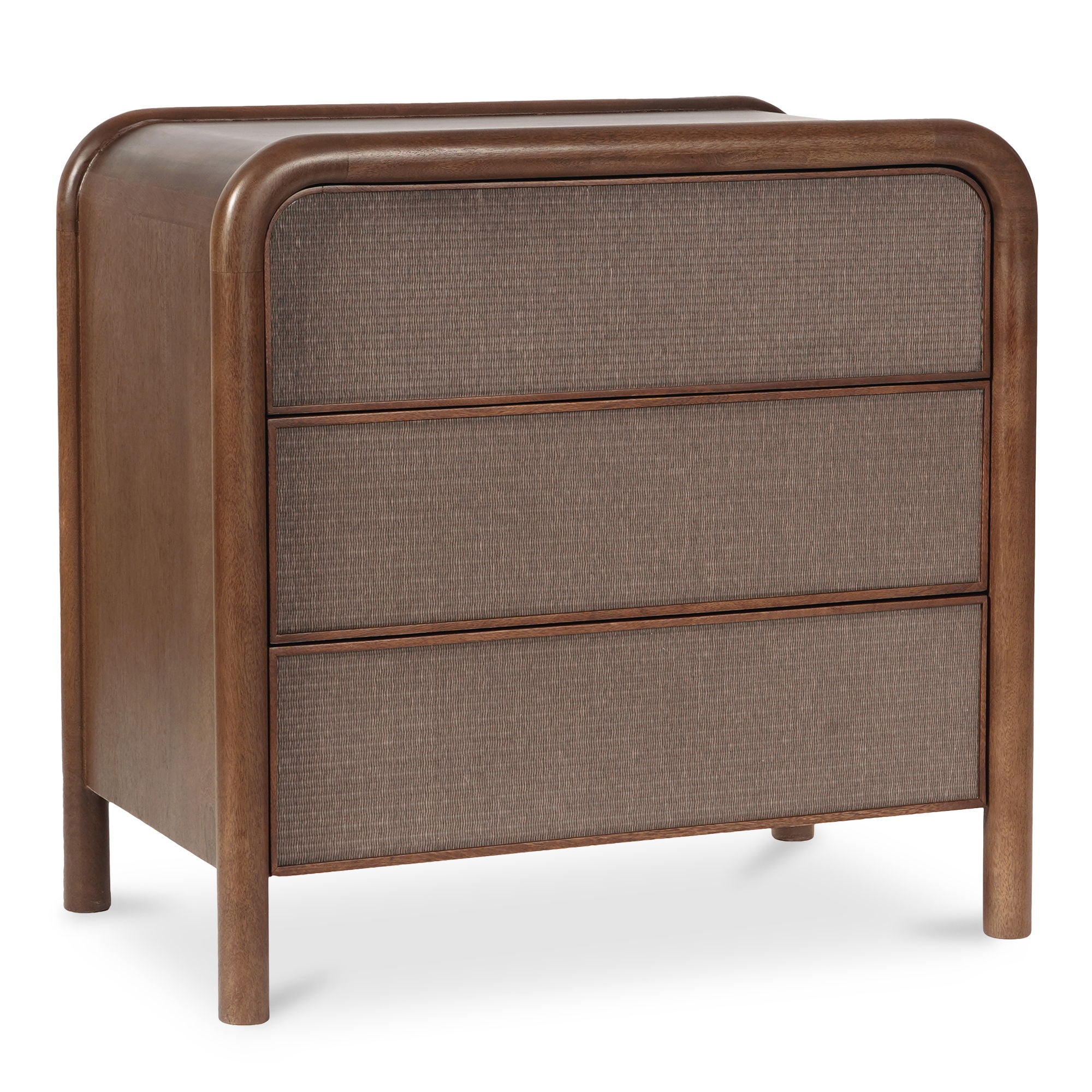 Rye - 3 Drawer Nightstand - Warm Brown - Image 2