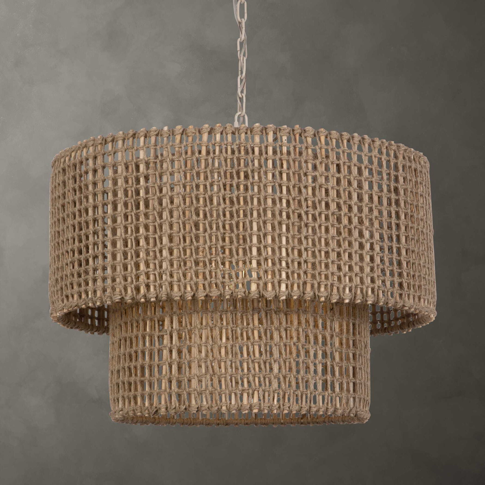 Biswas - Woven Jute 1 Light Pendant - Beige - Image 2