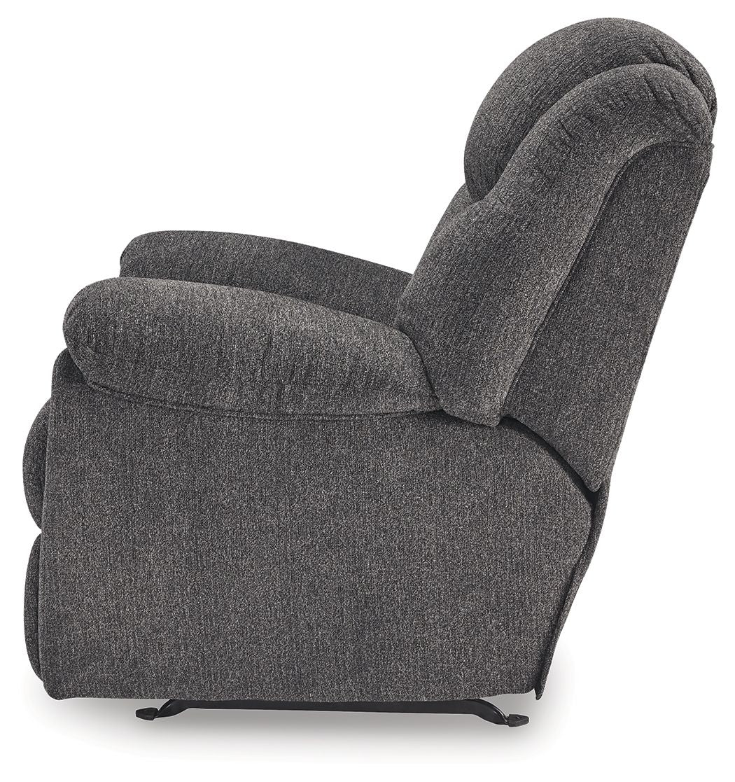 Foreside - Rocker Recliner - Fabric - Charcoal - Image 2