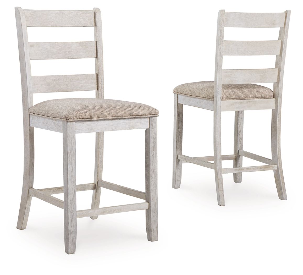 Skempton – Upholstered Barstool (Set of 2) – White