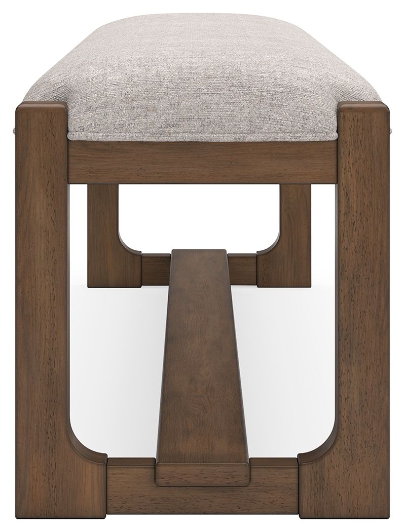 Cabalynn - Large Uph Dining Room Bench - Oatmeal / Light Brown - Image 2