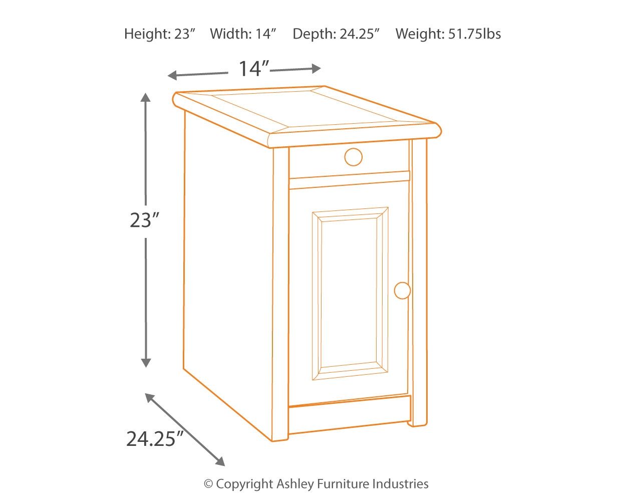 Bolanburg - Chair Side End Table - Image 3