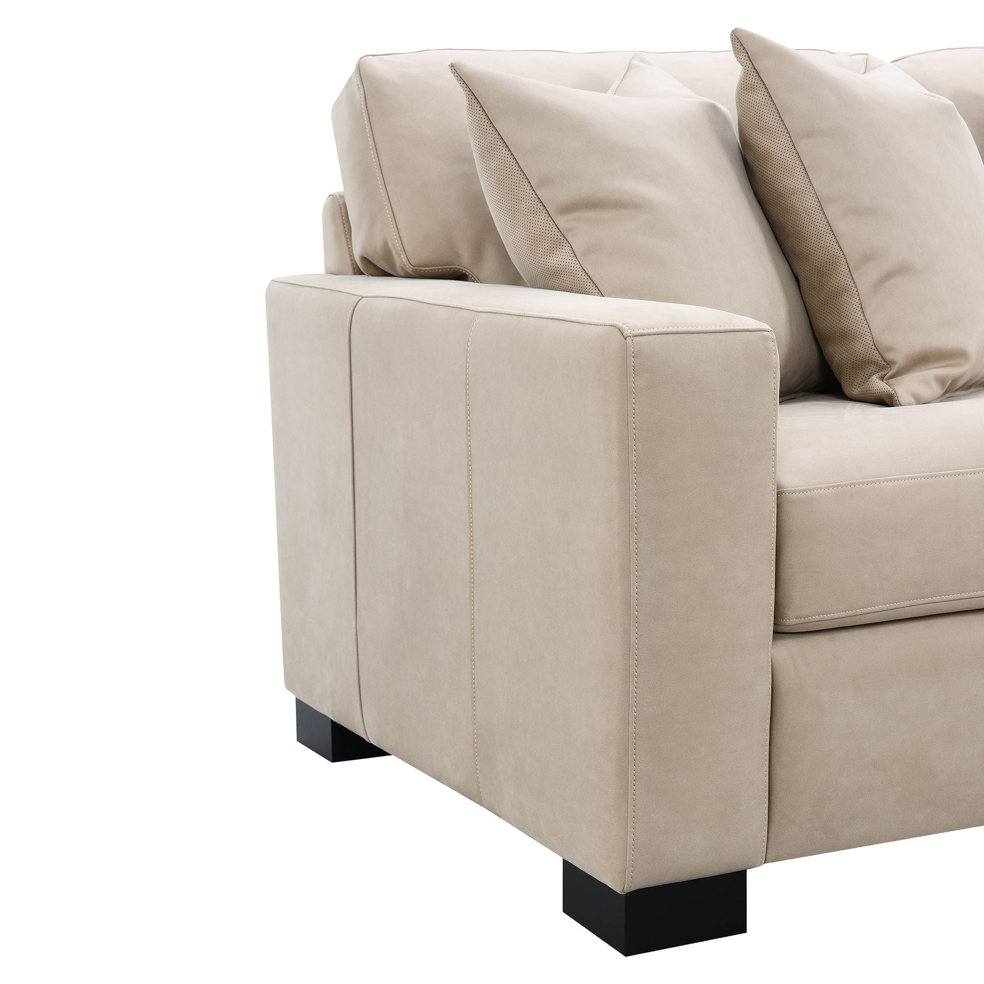 Dexter - Sofa With 4 Pillows - Taupe - Image 2