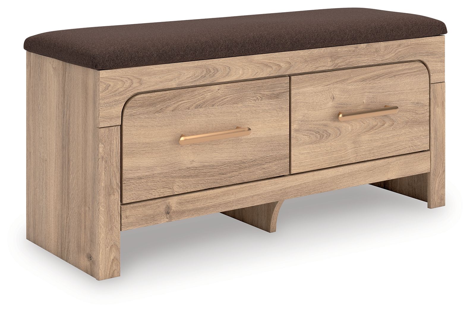 Kinlanni – Bedroom Upholstered Storage Bench – Tan / Brown