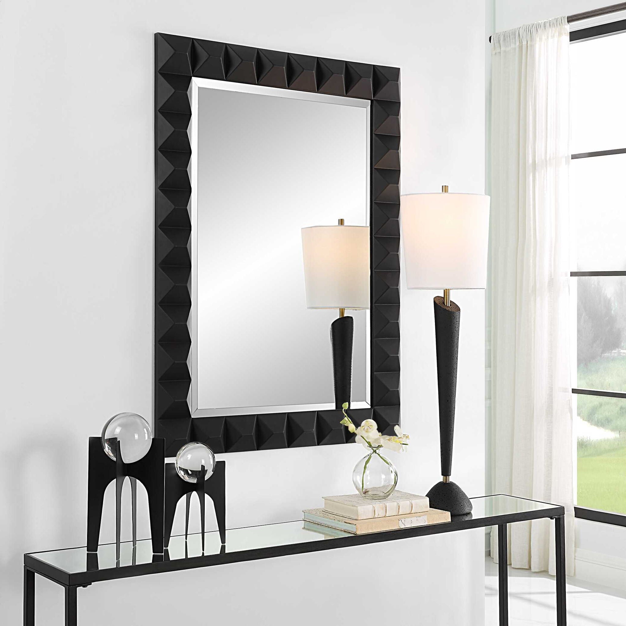 Studded - Mirror - Black - Image 2