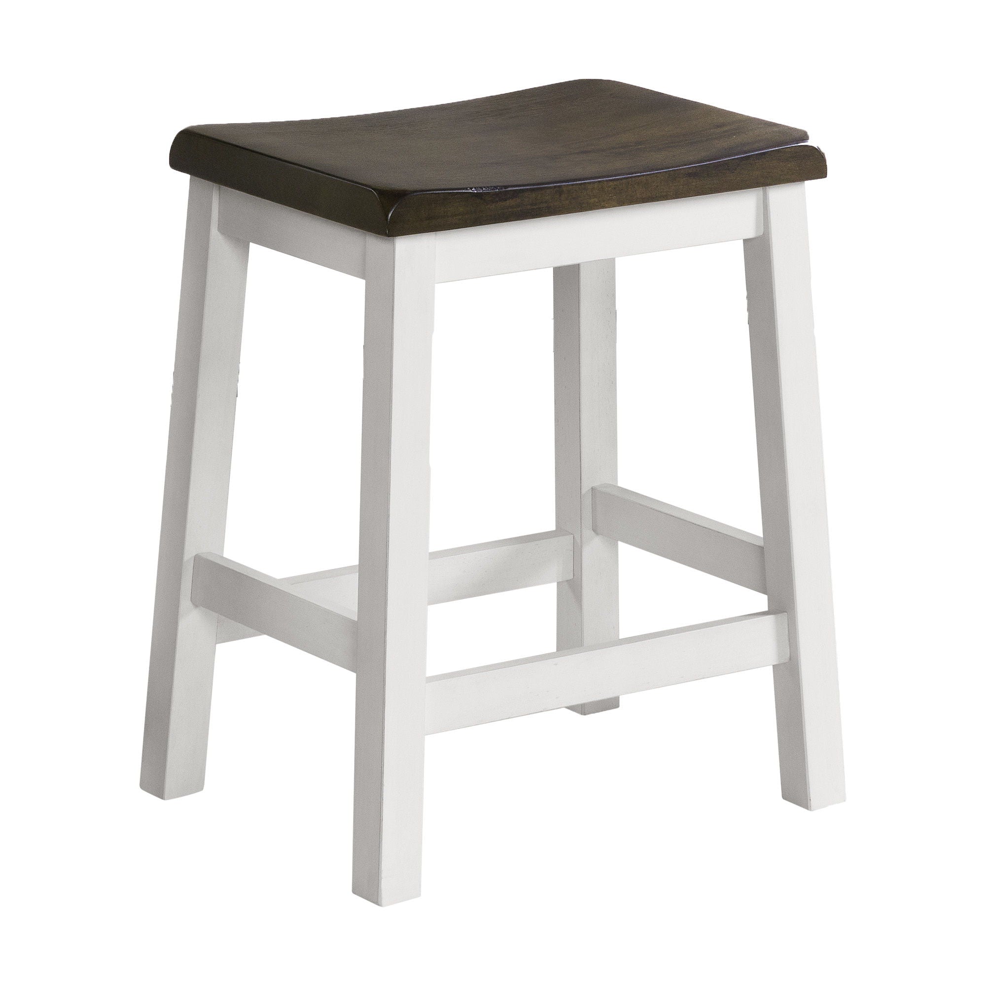 Kona – Backless Stool – Gray / White