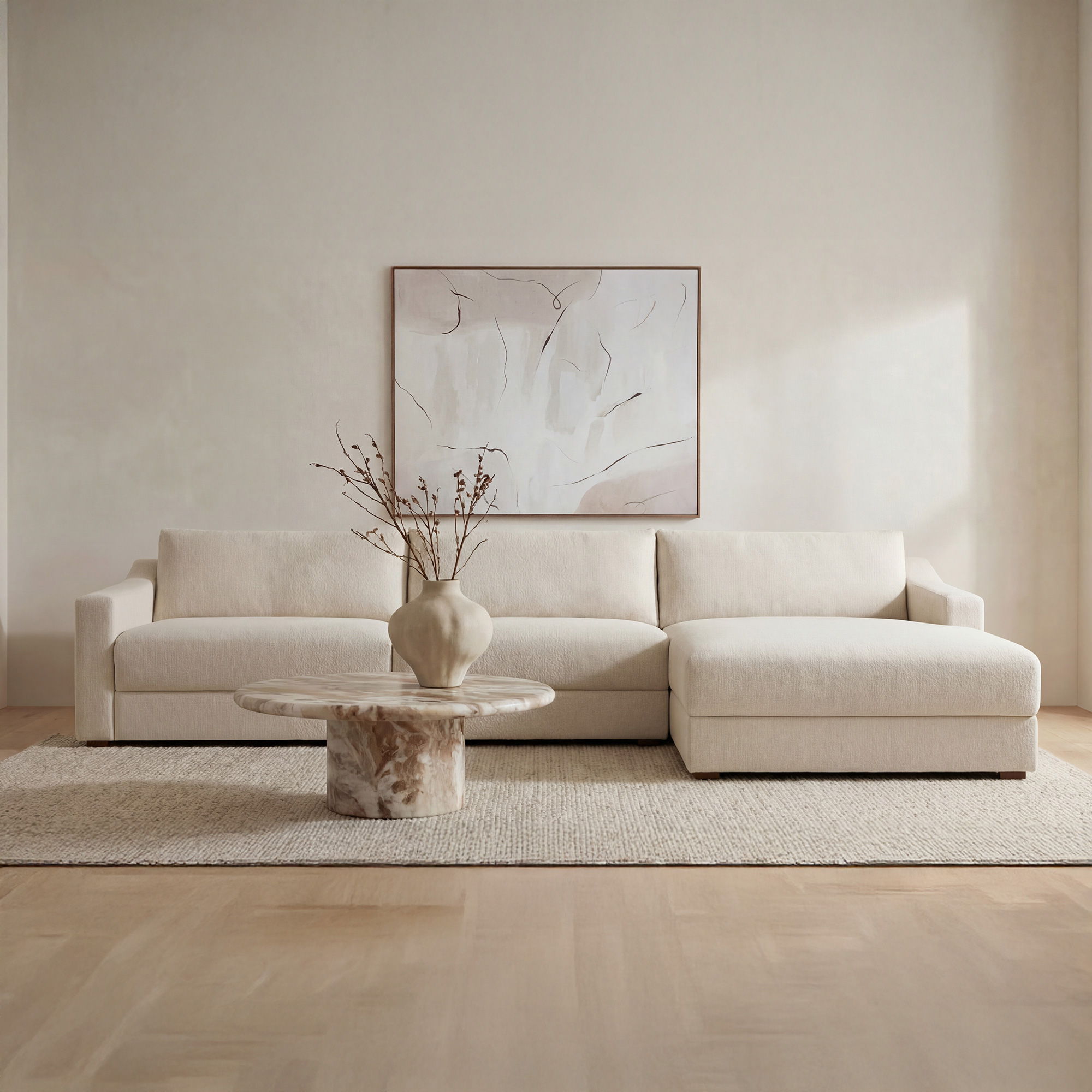 Farrow - Right Sectional - Flecked Oat - Image 2