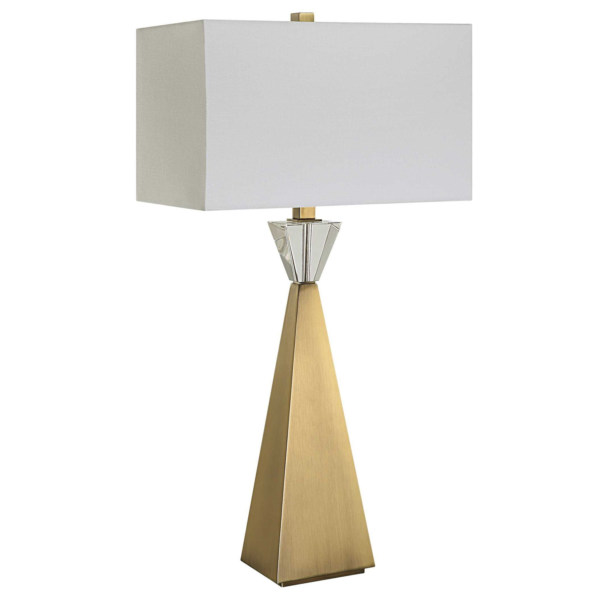 Arete - Modern Brass Table Lamp - Gold - Image 2