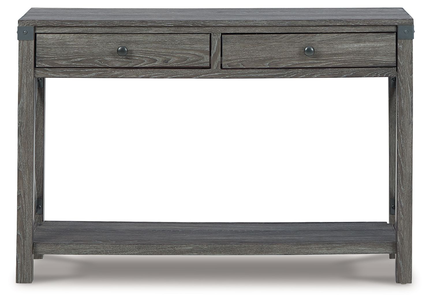Freedan - Console Sofa Table - Grayish Brown - Image 2