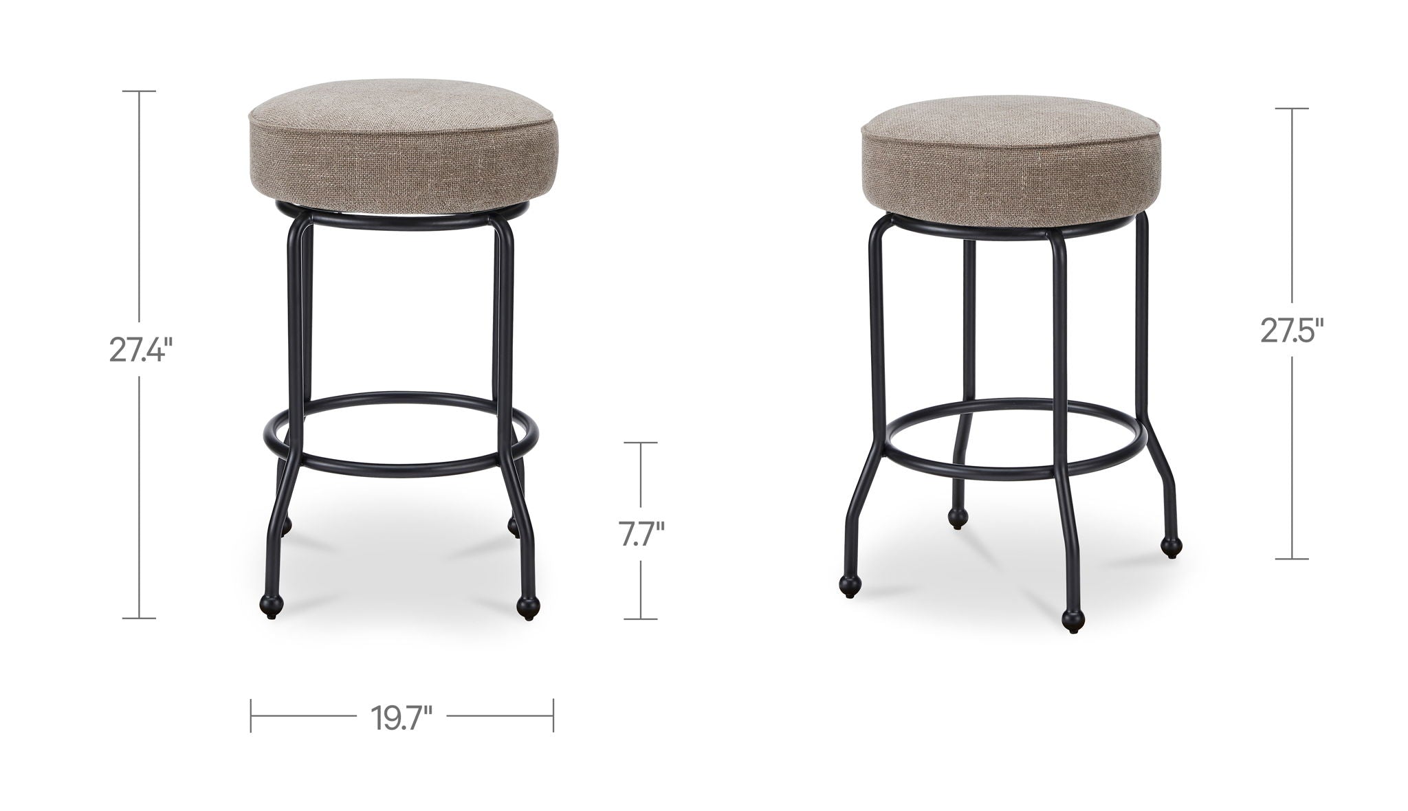 Kelsey - Counter Height (24"-27") - Light Brown - Image 2