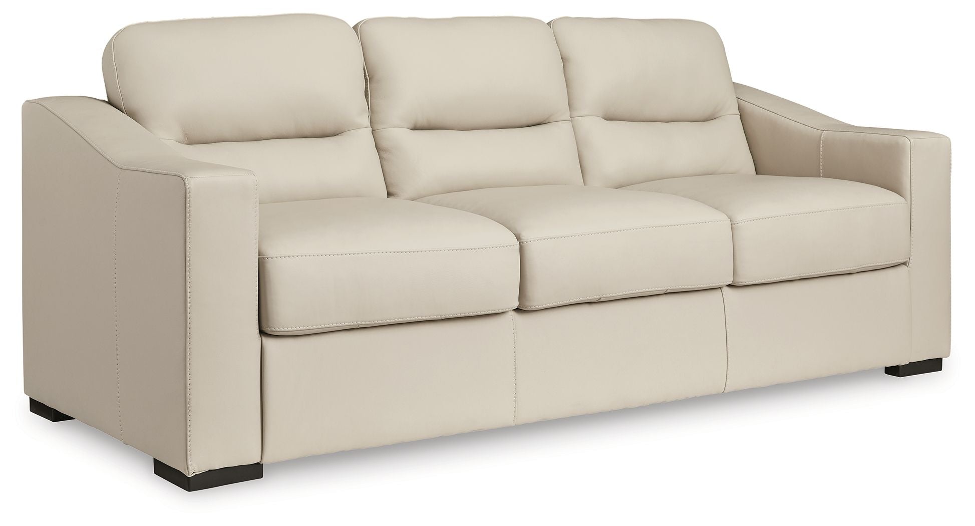 Treasure Trove - Sofa - Leather Match - Almond - Image 1