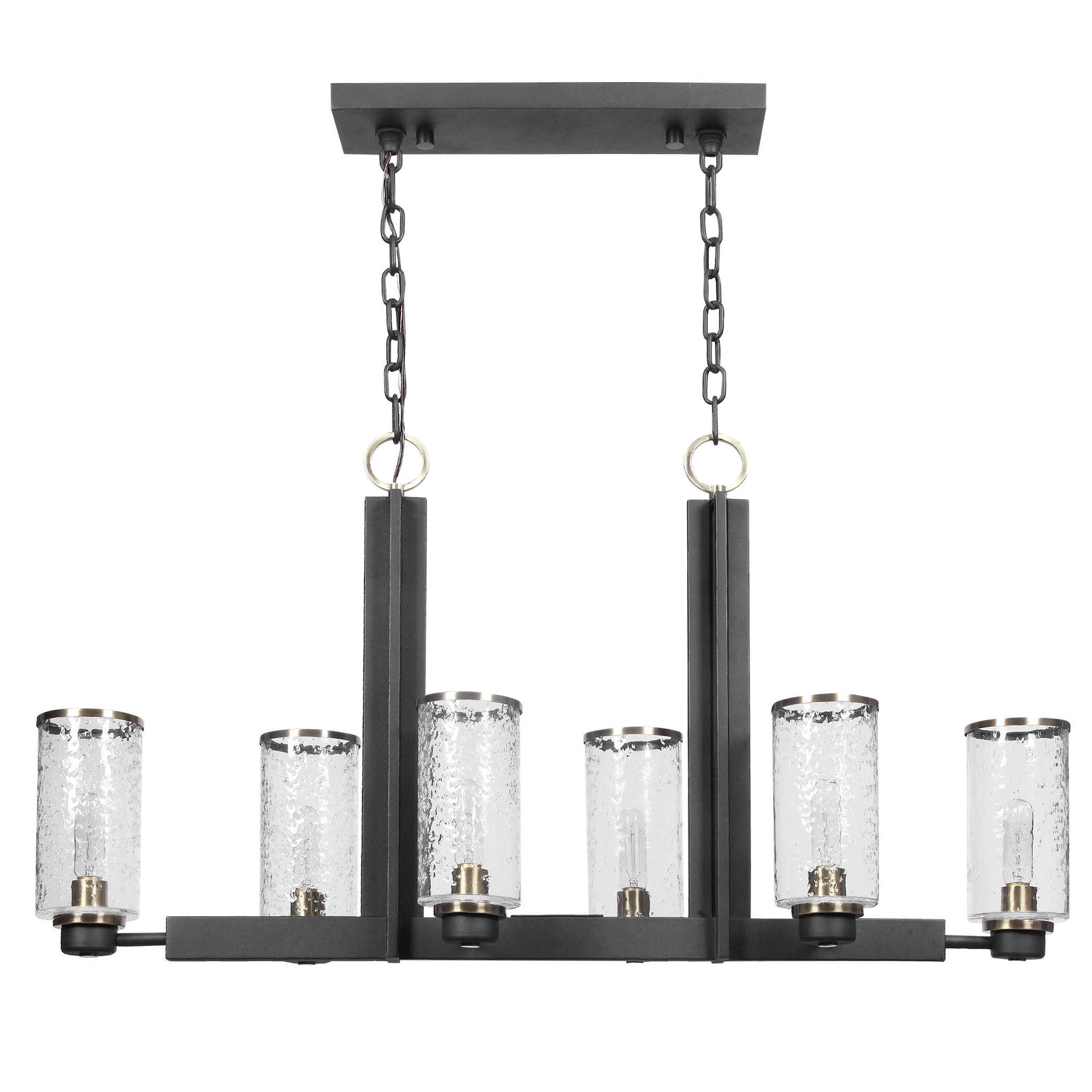 Jarsdel - 6 Light Industrial Island Light - Black - Image 2