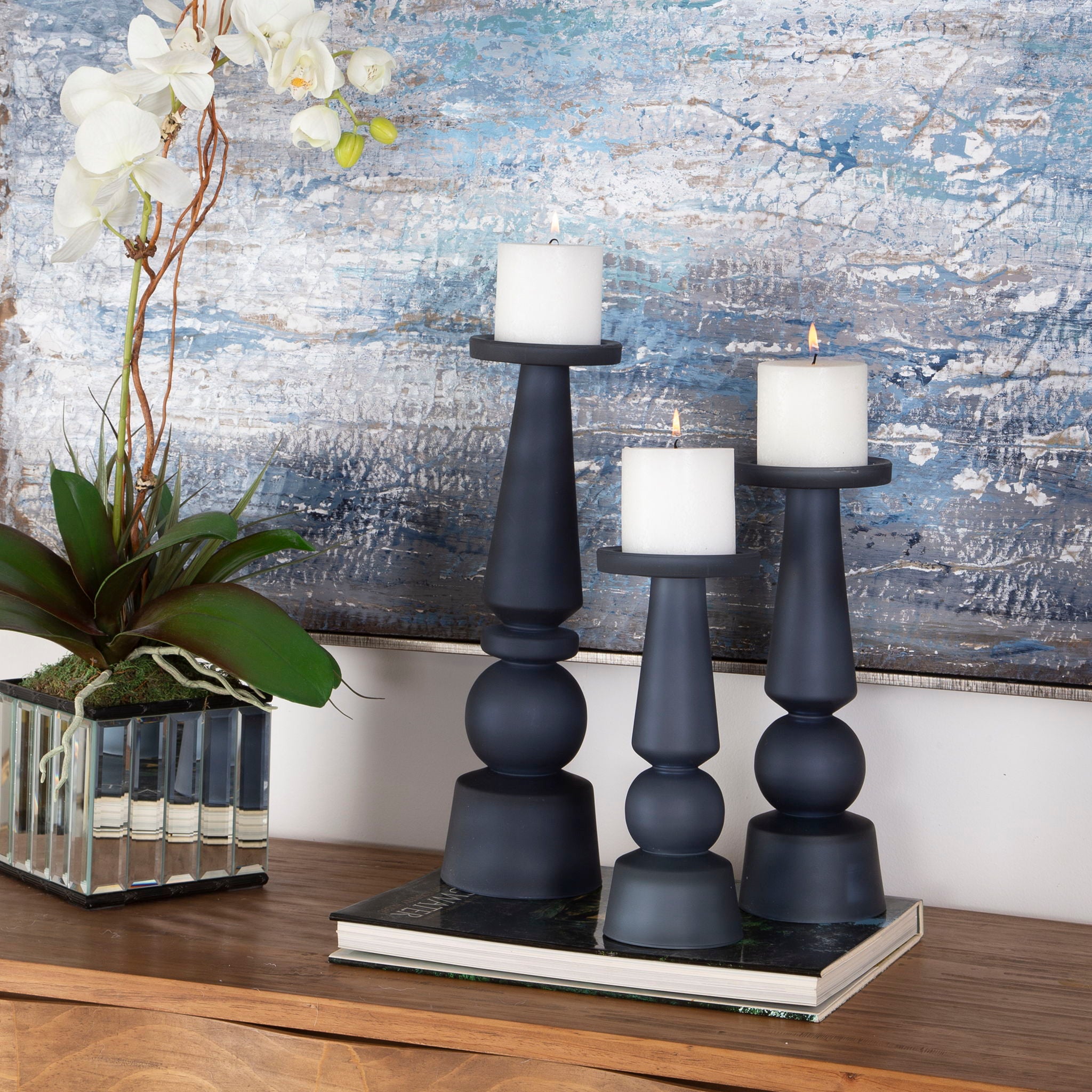 Cassiopeia - Glass Candleholders (Set of 3) - Image 3