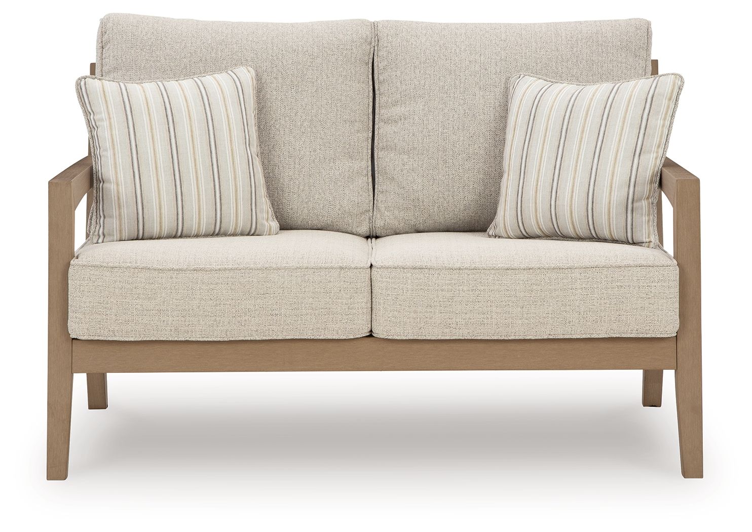 Hallow Creek - Loveseat With Cushion - Driftwood - Image 2