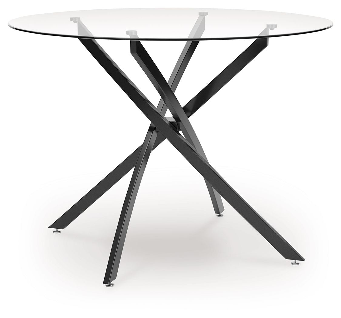 Pharwynn - Round Dining Room Table - Black - Image 1