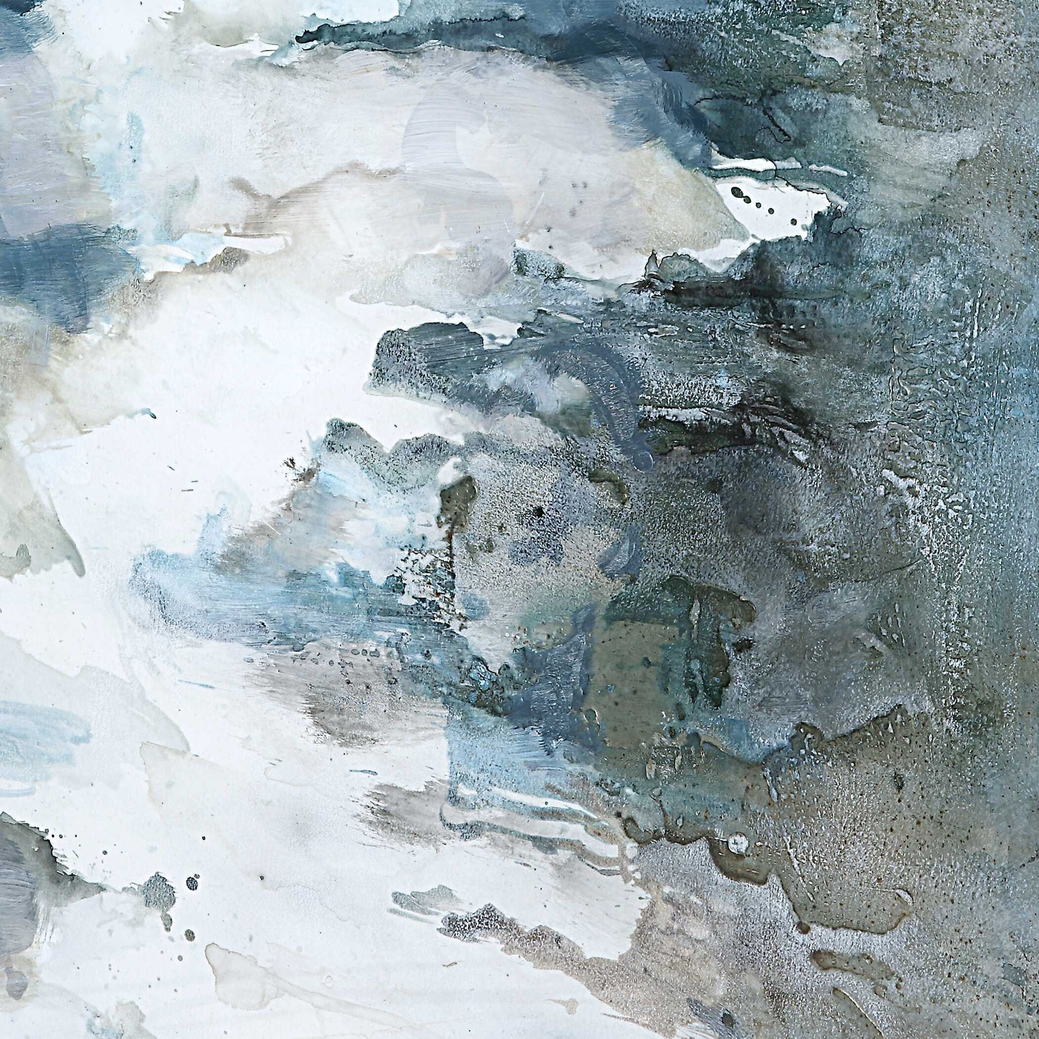Lakeside Grande - Framed Abstract Print - Pearl Silver - Image 3