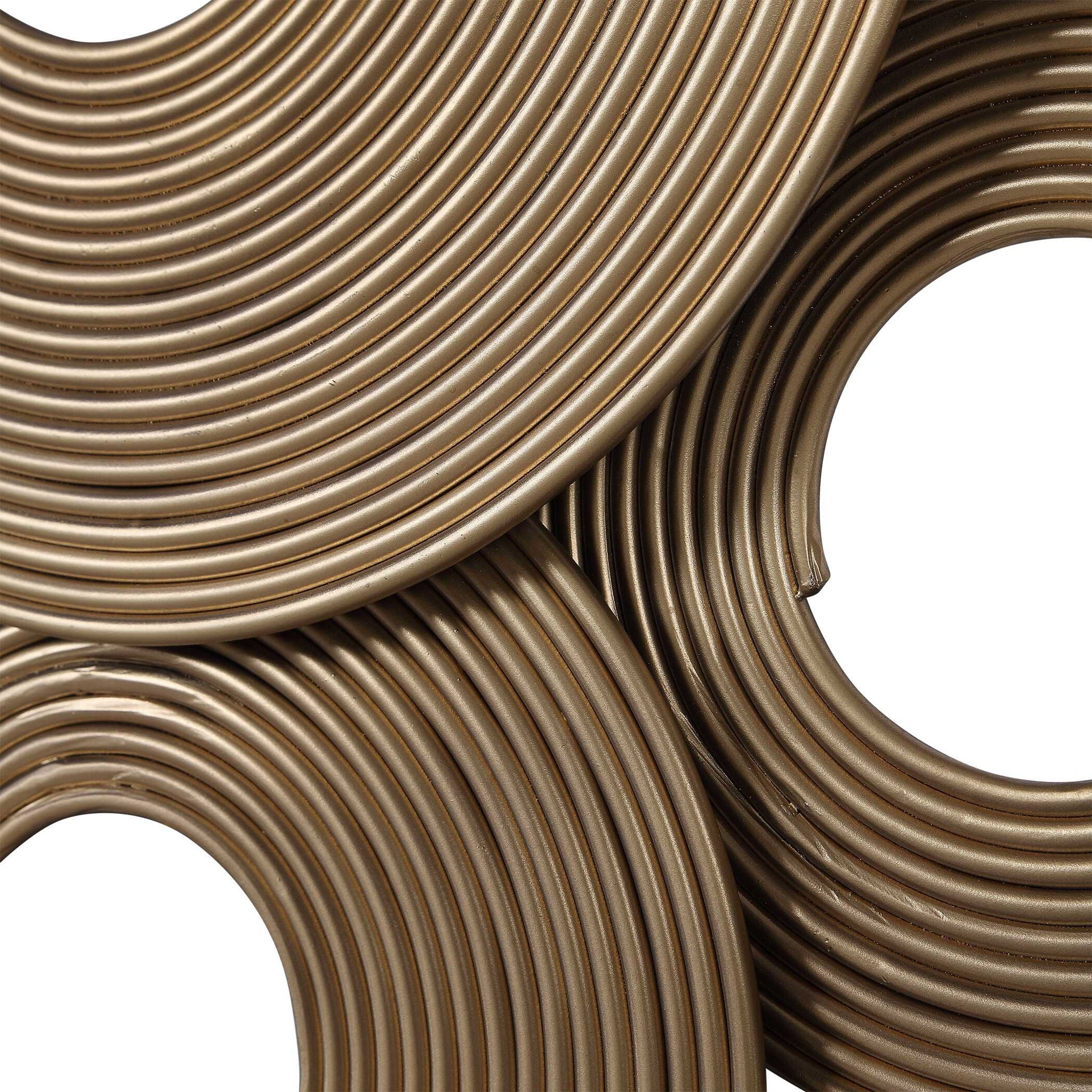Ahmet - Rings Wall Decor - Gold - Image 2