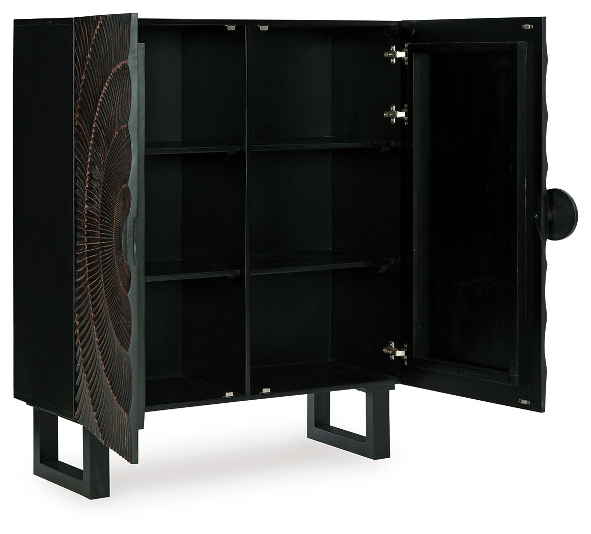Fosterman - Accent Cabinet - Distressed Black - Image 3