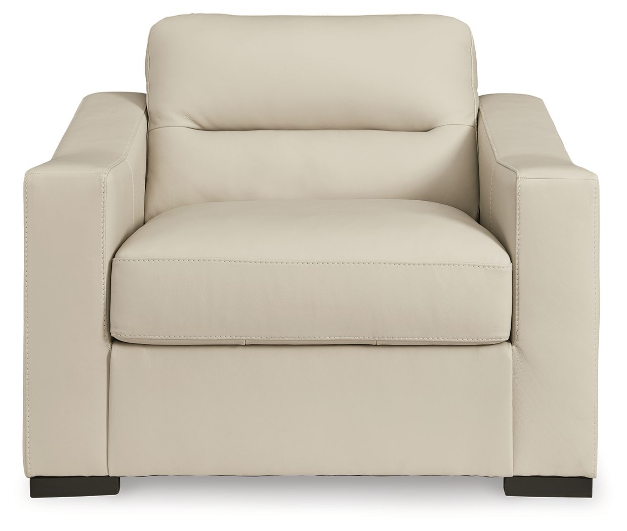 Treasure Trove - Chair And A Half - Leather Match - Almond - Image 2